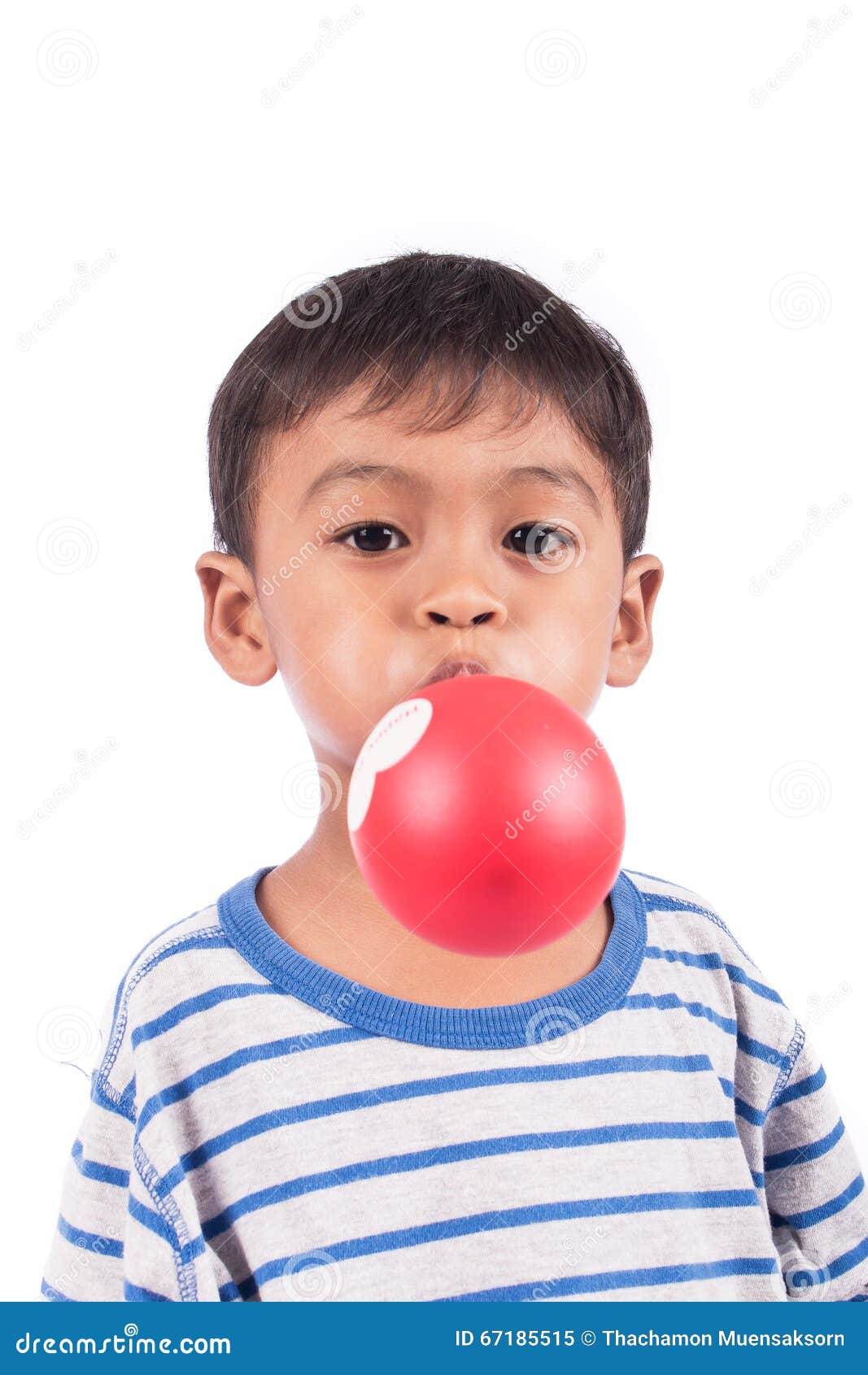 Little Boy Blow Up Balloon RoyaltyFree Stock Photography