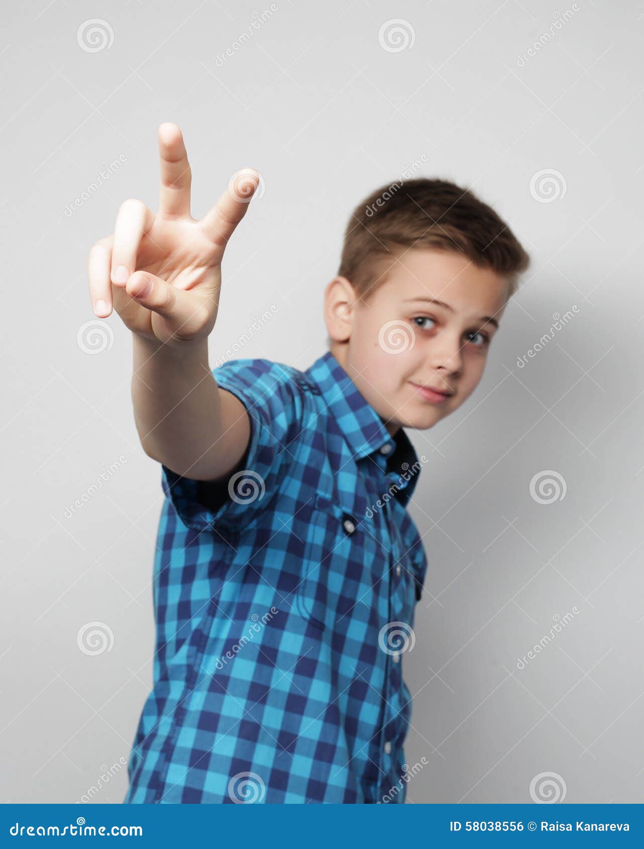 Little boy in blue shirt stock photo. Image of portrait 58038556
