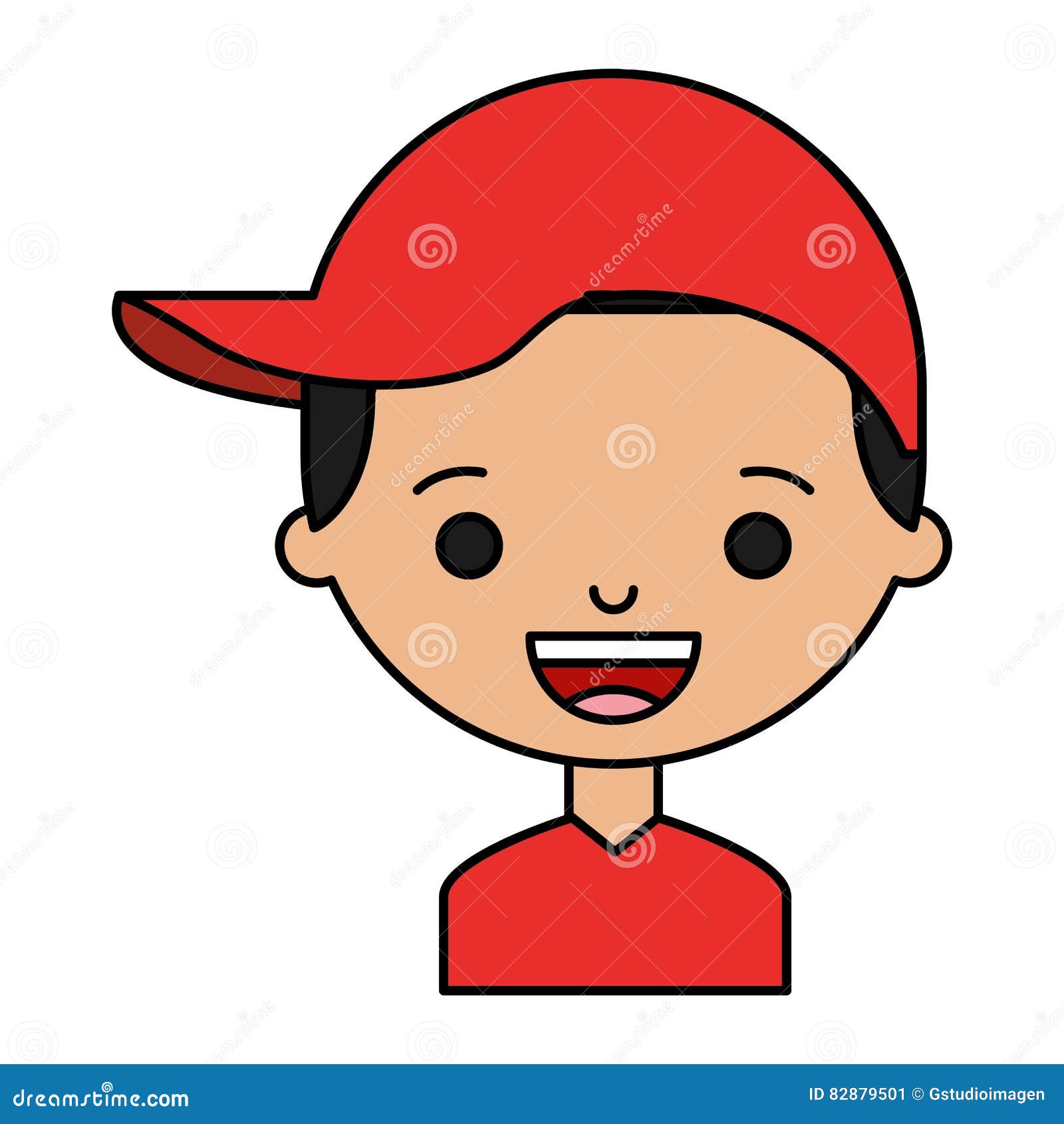 Little boy character icon stock illustration. Illustration of isolated