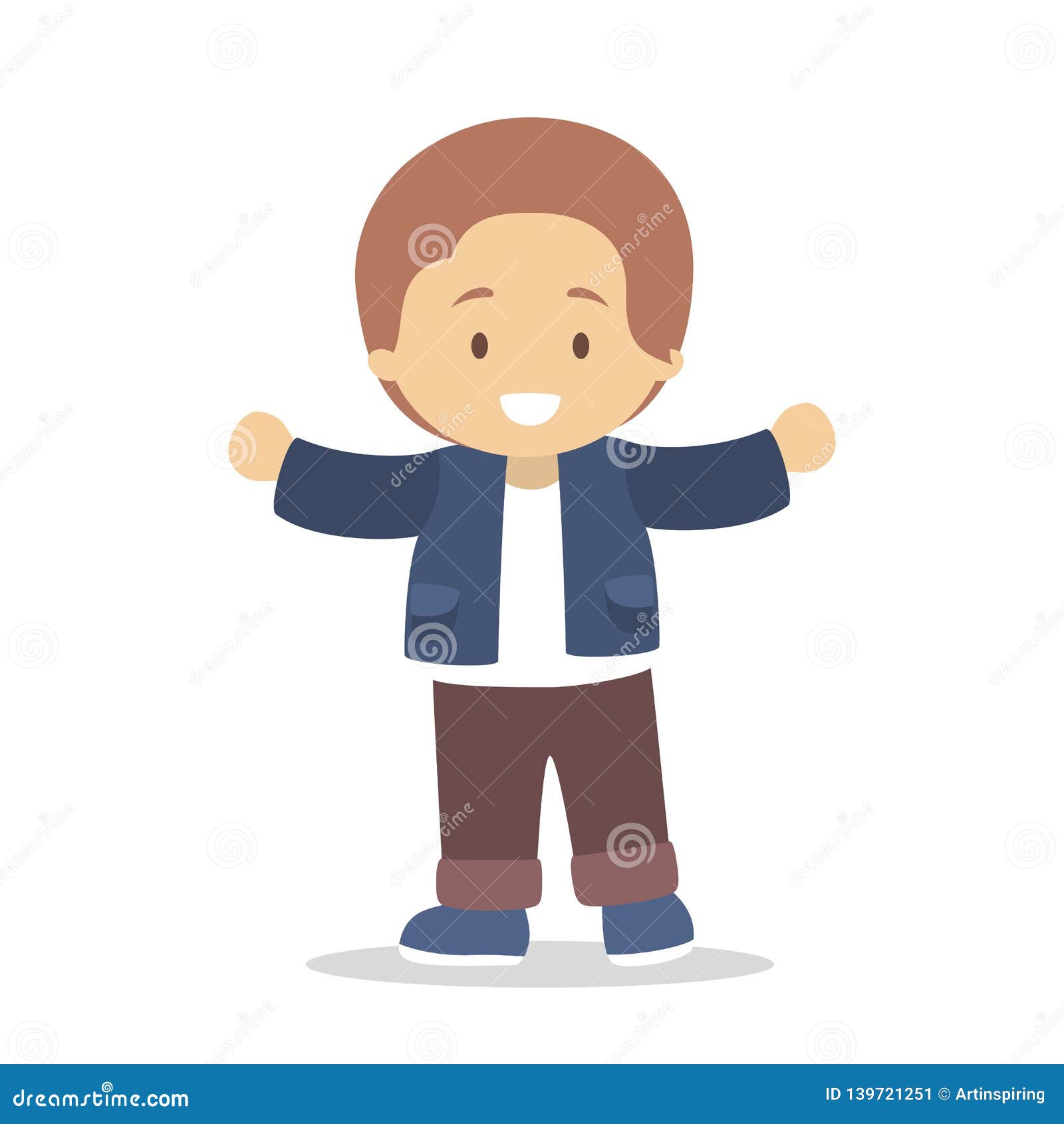 Little Boy Character in White Shirt and Pants Stock Vector - Illustration of funny, white: 139721251 Little Boy Character in White Shirt and Pants Stock Vector - Illustration of funny, white: 139721251