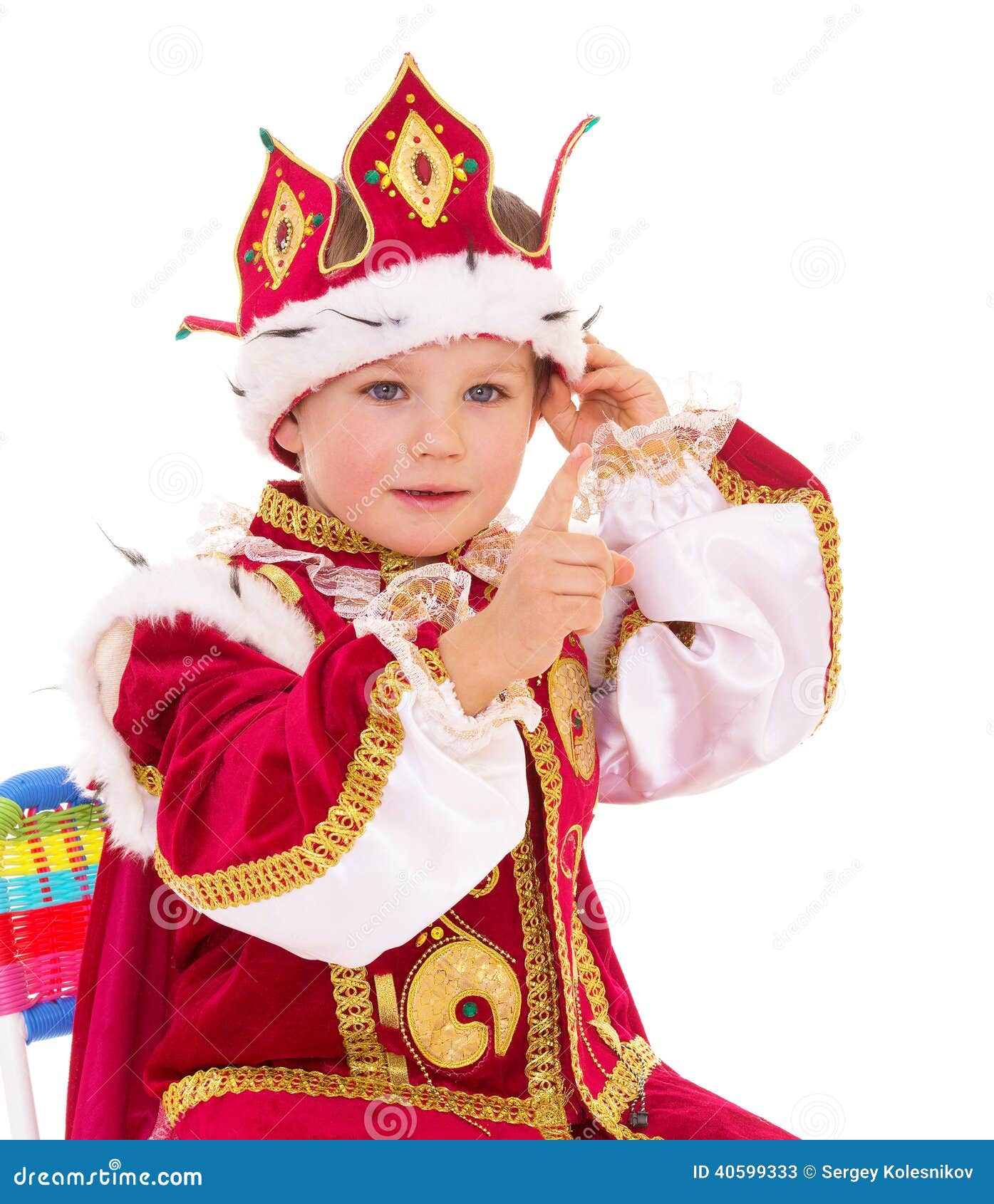 Little Boy Dressed As a King. Stock Image Image of royal, prince