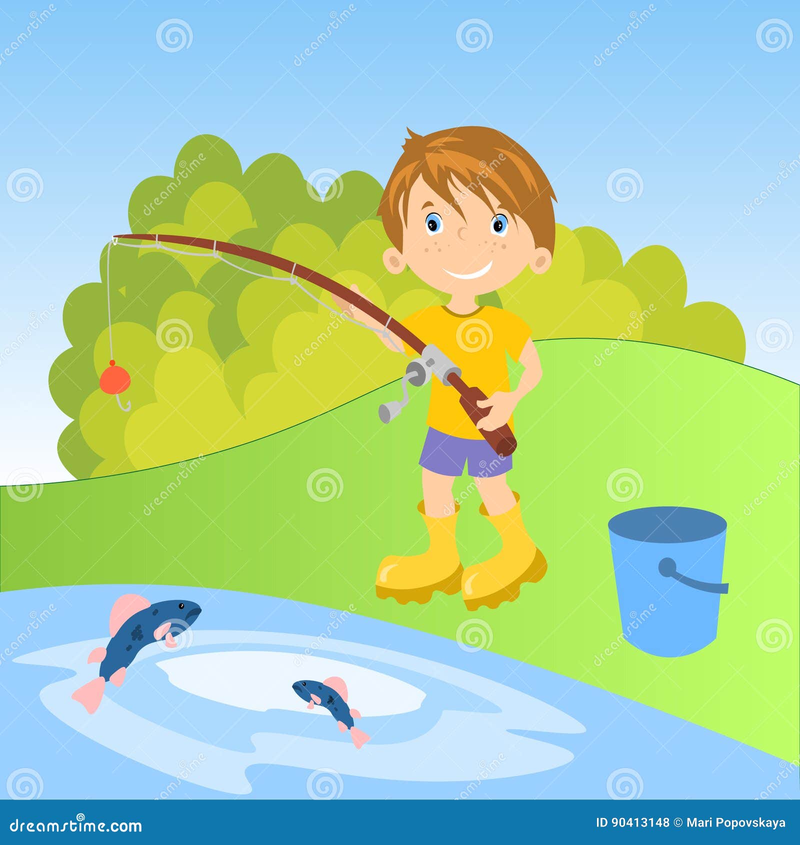 Free Free 70 Little Boy Fishing Svg SVG PNG EPS DXF File