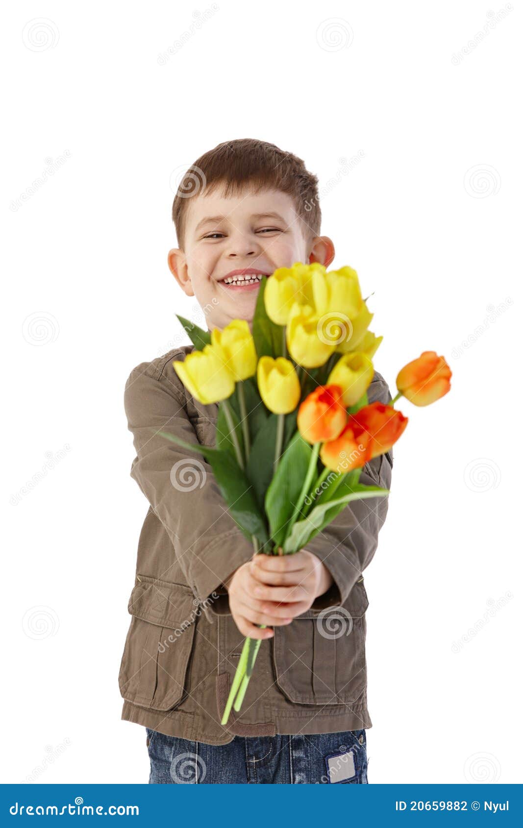 little-boy-giving-flowers-smiling-206598