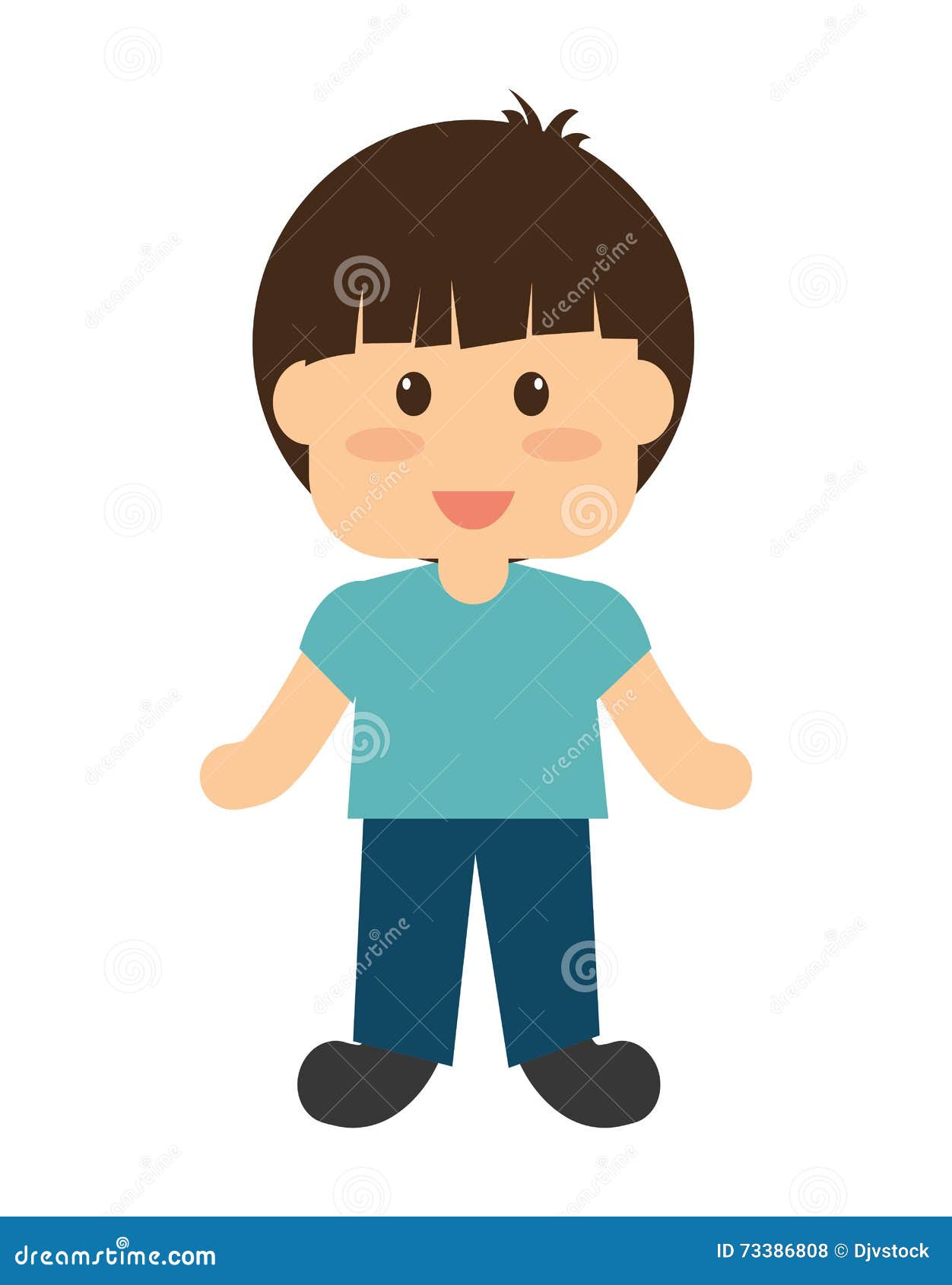 Little Boy Icon. Kid Design. Vector Graphic Stock Vector Illustration