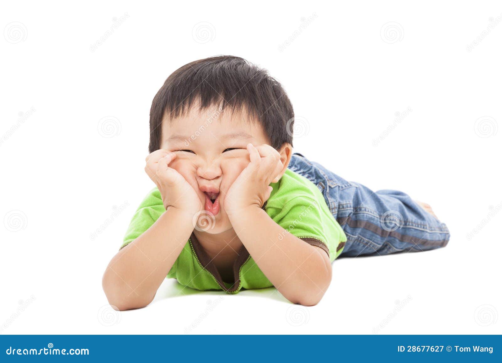 Little Boy Makes A Funny Face Stock Image Image of facial, head 28677627