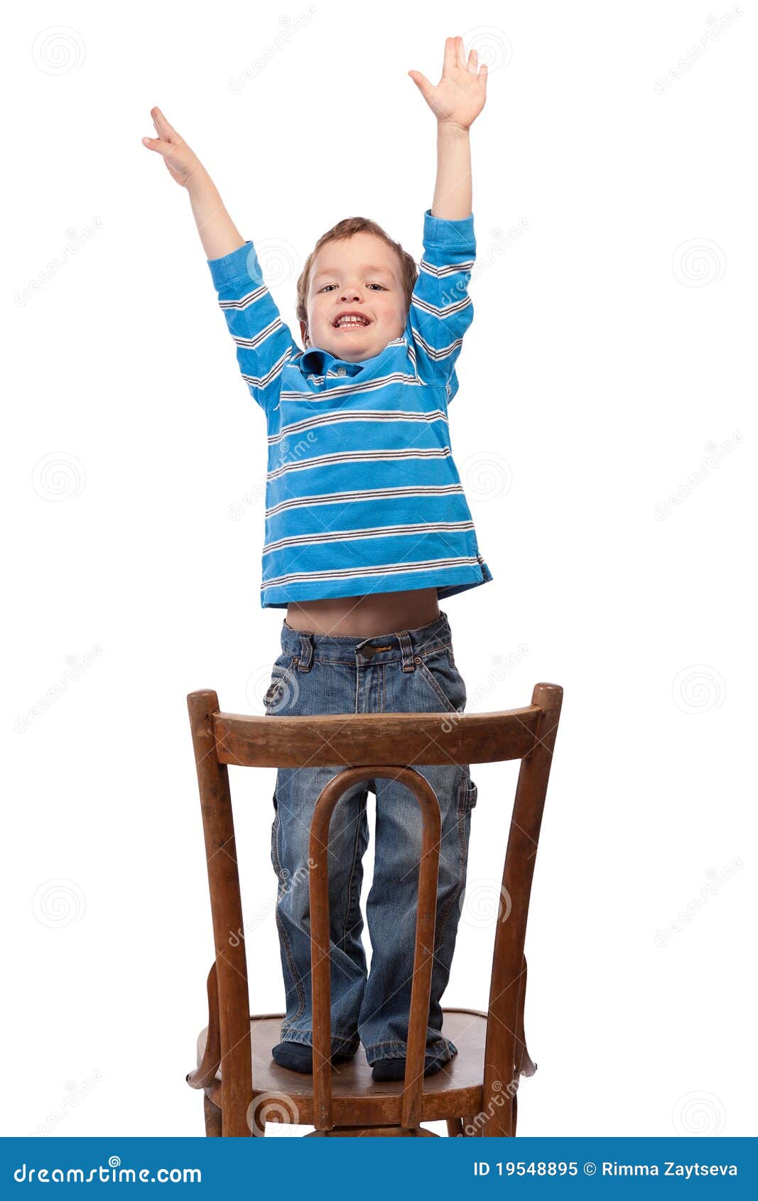 Little Boy Raises His Arms Up Stock Image Image of face, raise 19548895
