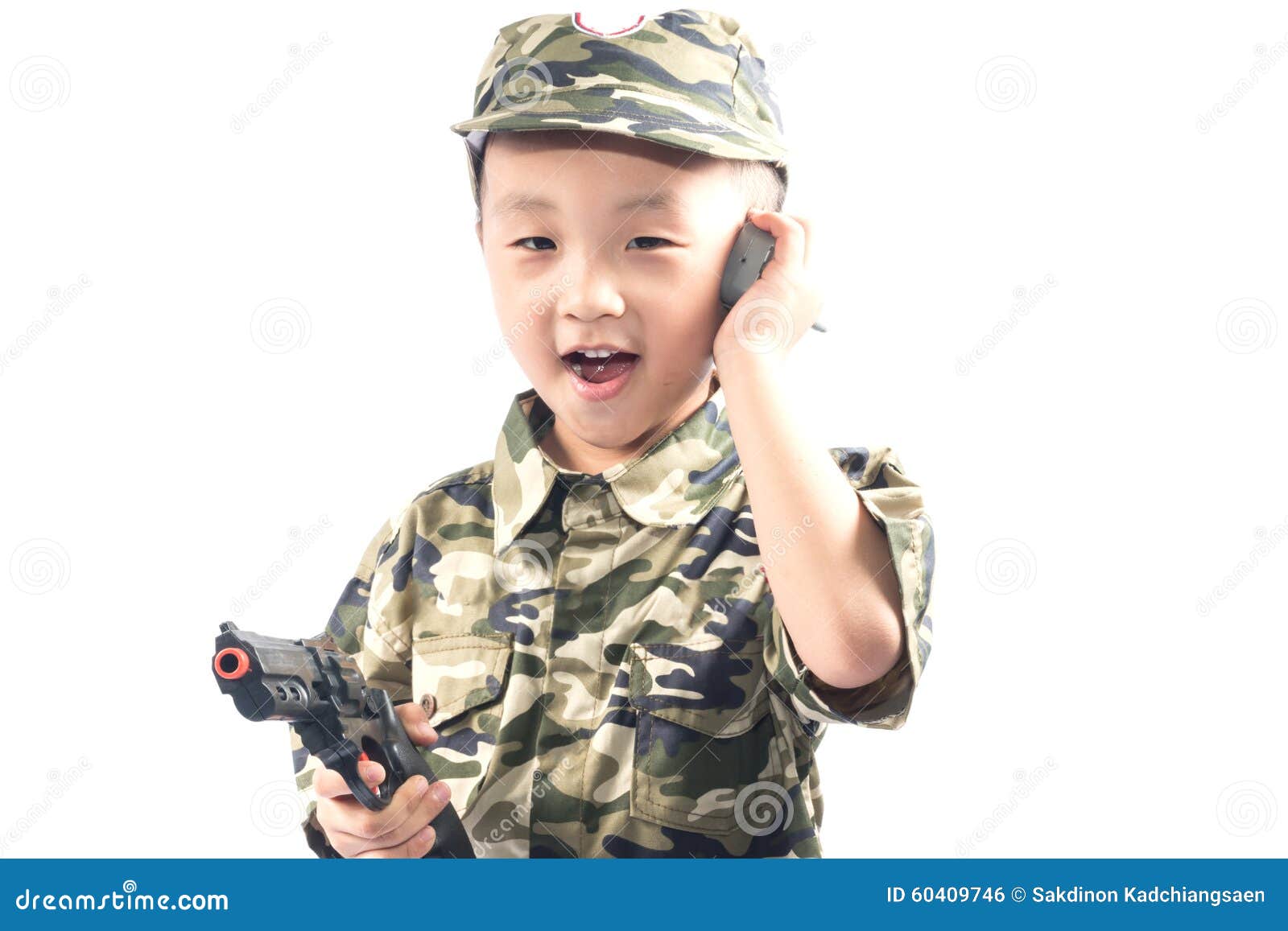 Little Boy with Soldier Suit Stock Photo Image of portrait, military