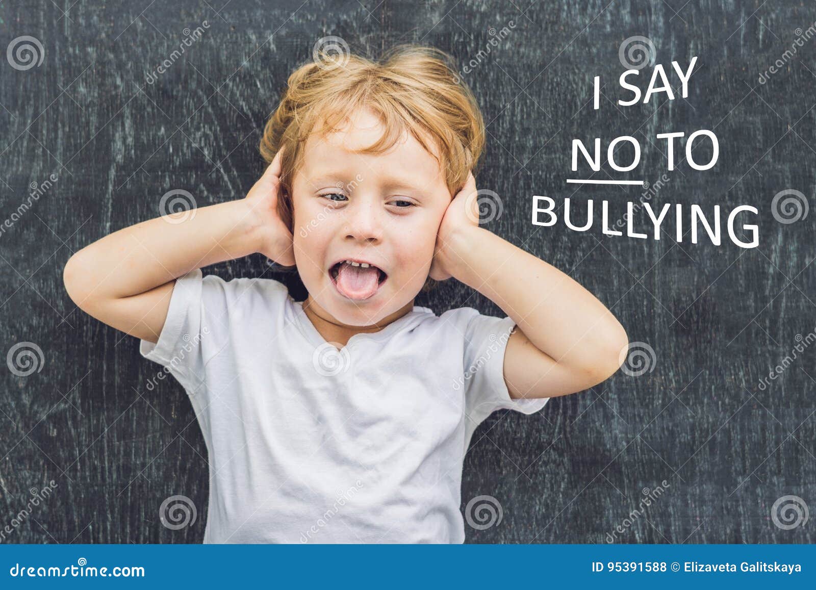 Little Boy Standing Up for Himself and Saying NO To Bullying by Blowing ...