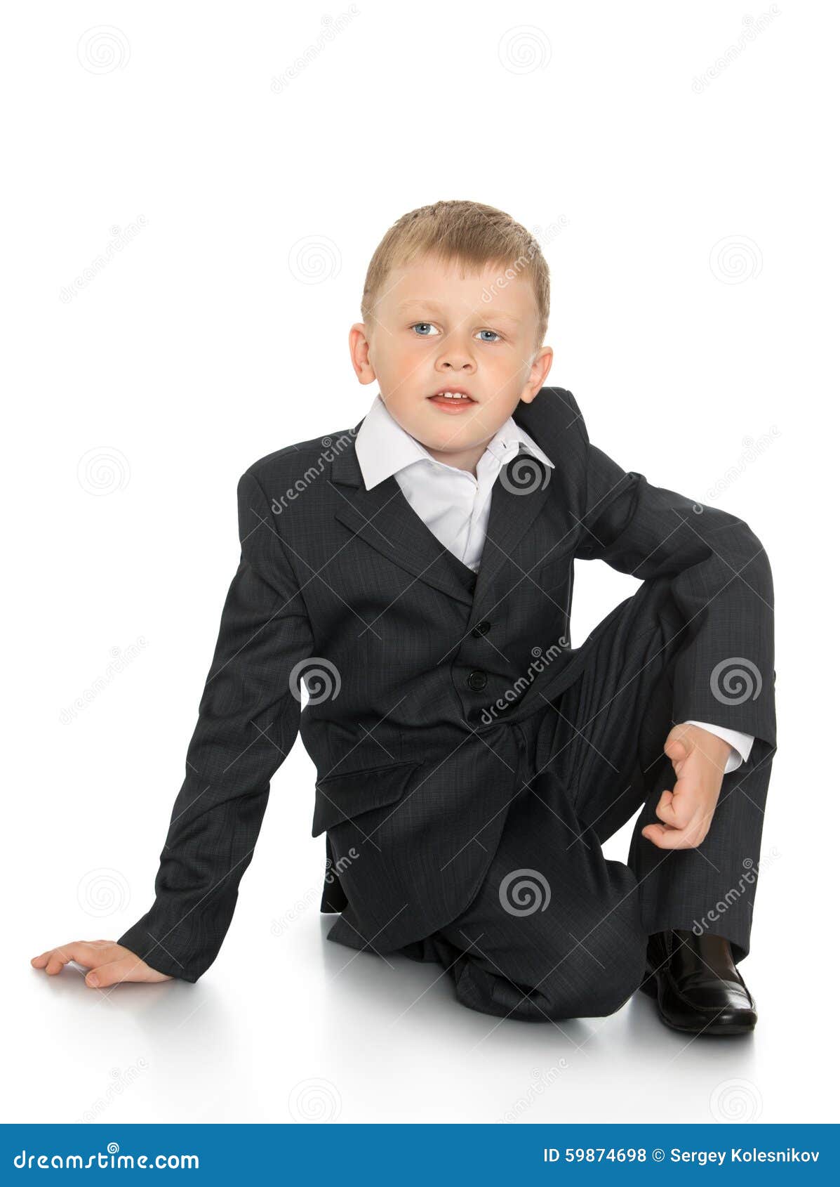 Little boy in a suit stock photo. Image of education 59874698