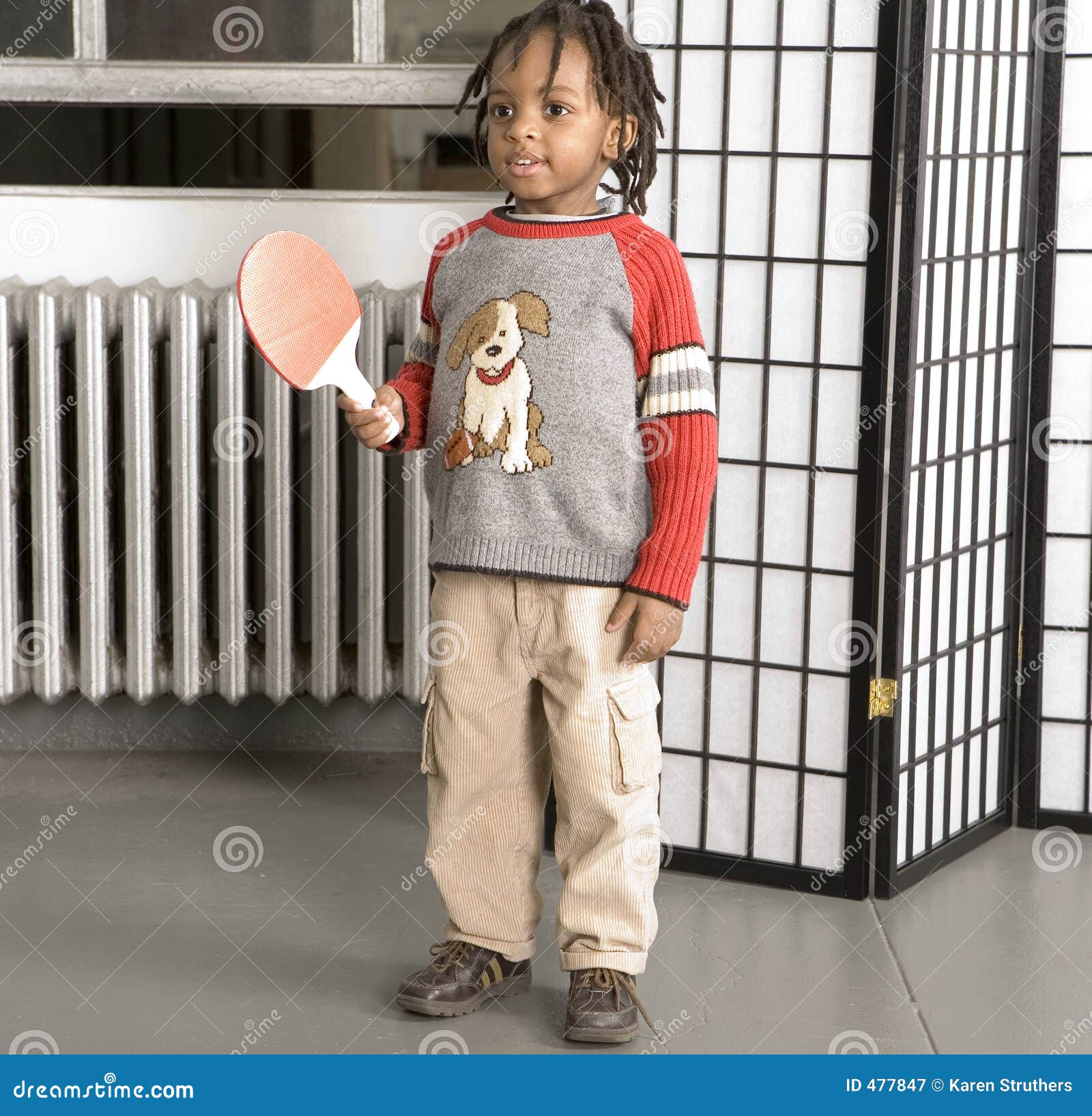 Little Boy with a Table Tennis Bat Stock Image Image of happy, family