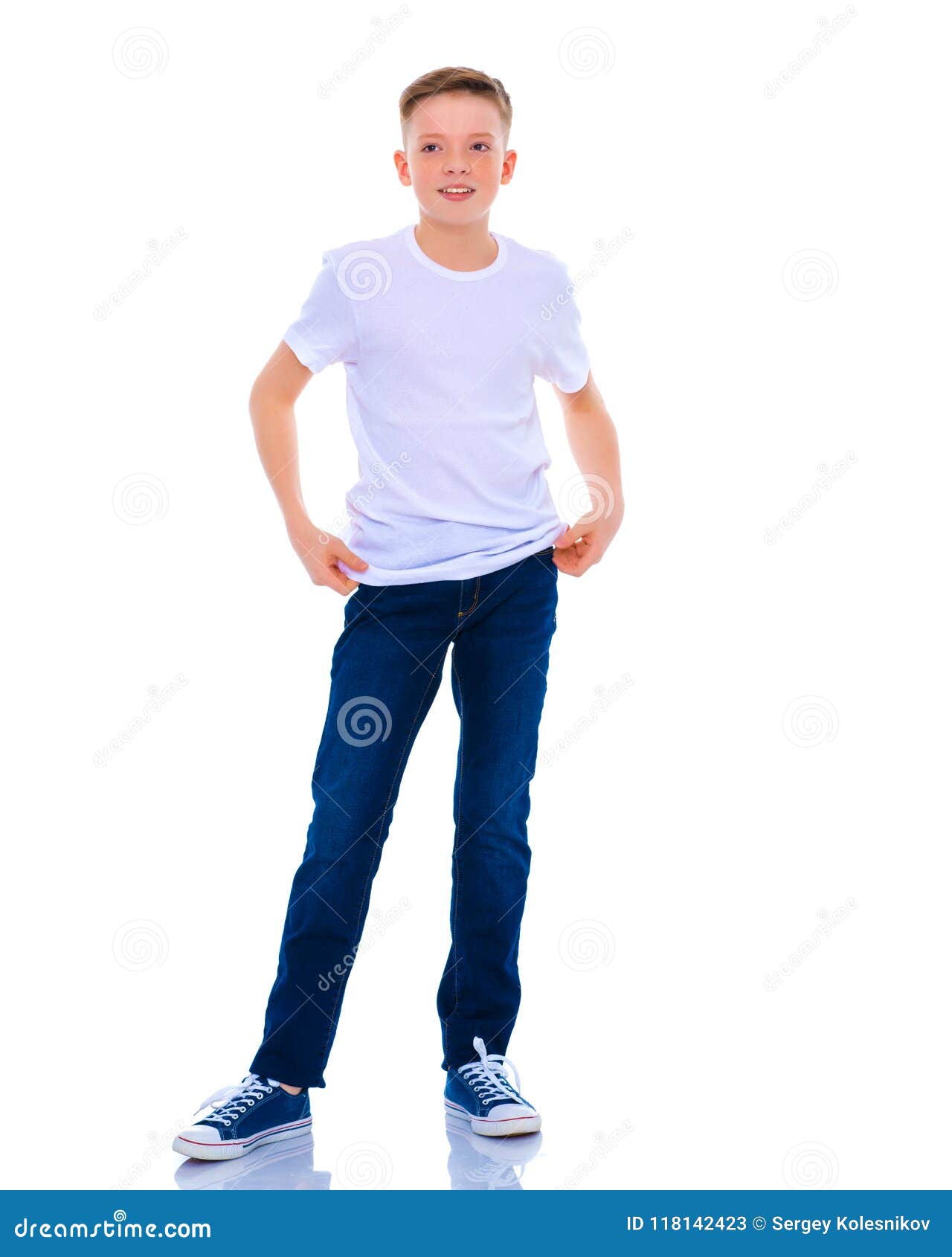 The Little Boy is Thinking. Stock Image - Image of happy, portrait ...