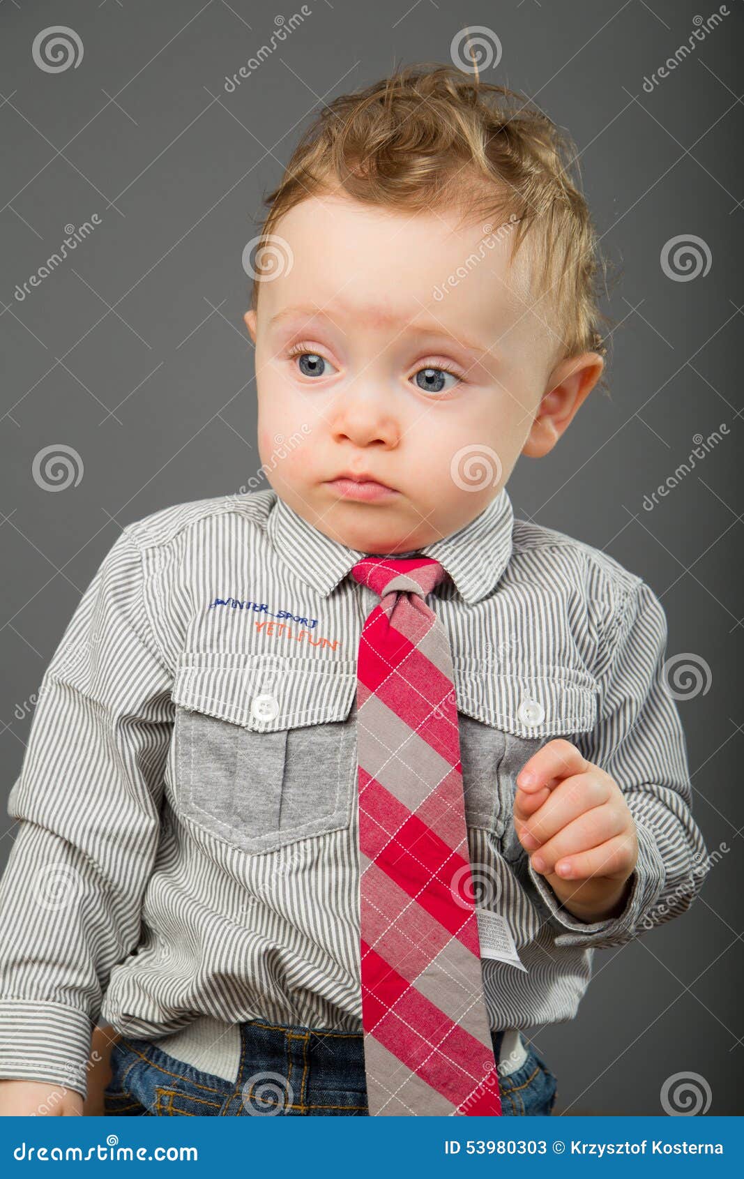 Little boy in tie stock image. Image of parent, charming 53980303
