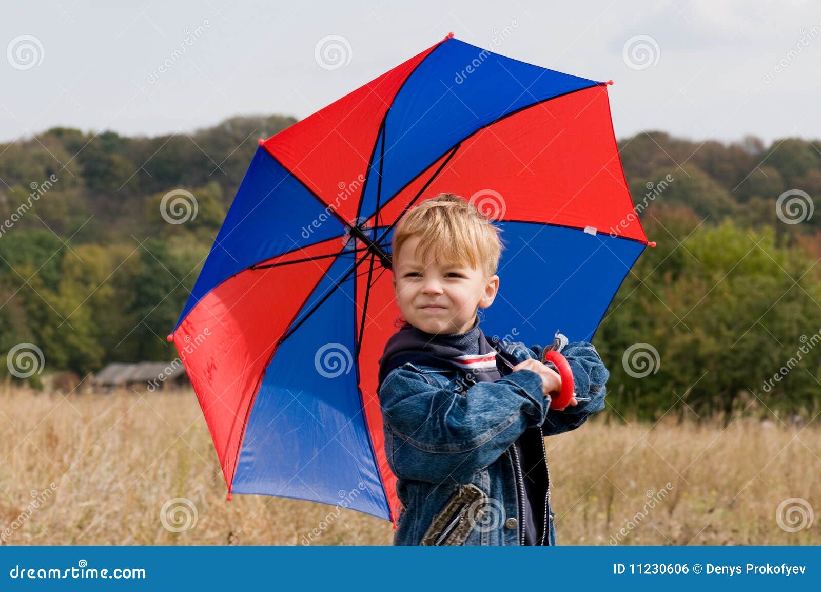 Little boy with umbrella stock photo. Image of cute, family 11230606