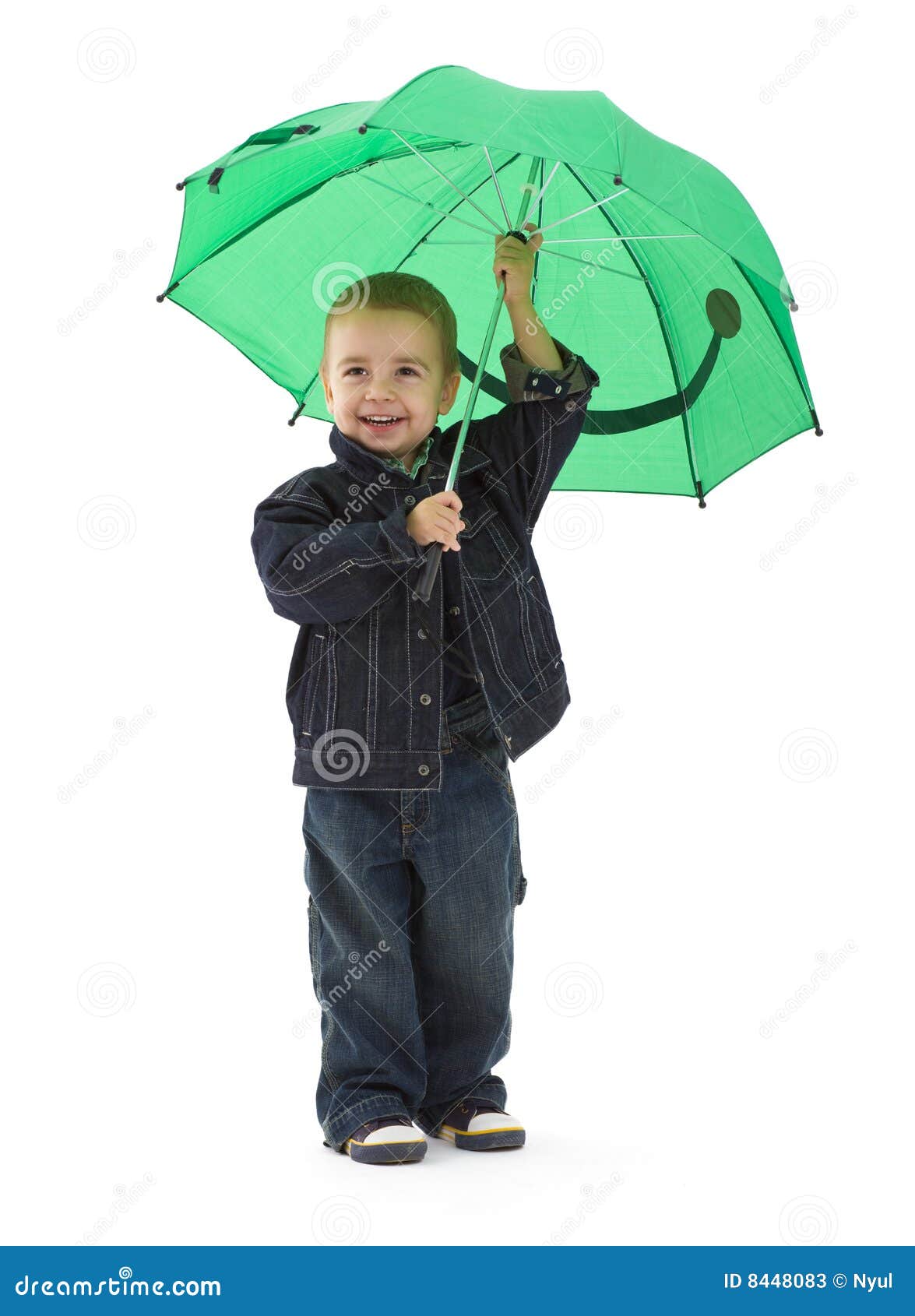 Little Boy With Umbrella Stock Photos Image 8448083