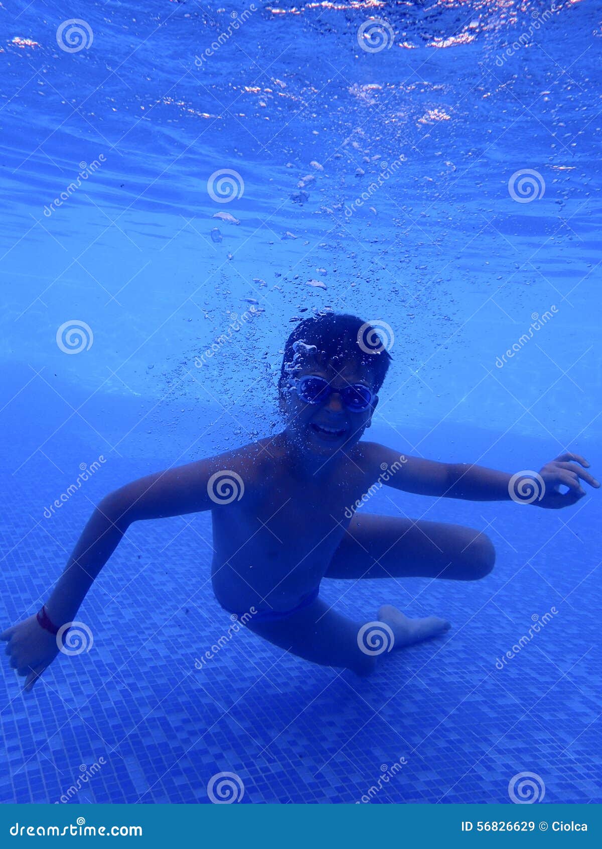 Little Boy Underwater in the Pool Stock Image Image of healthy