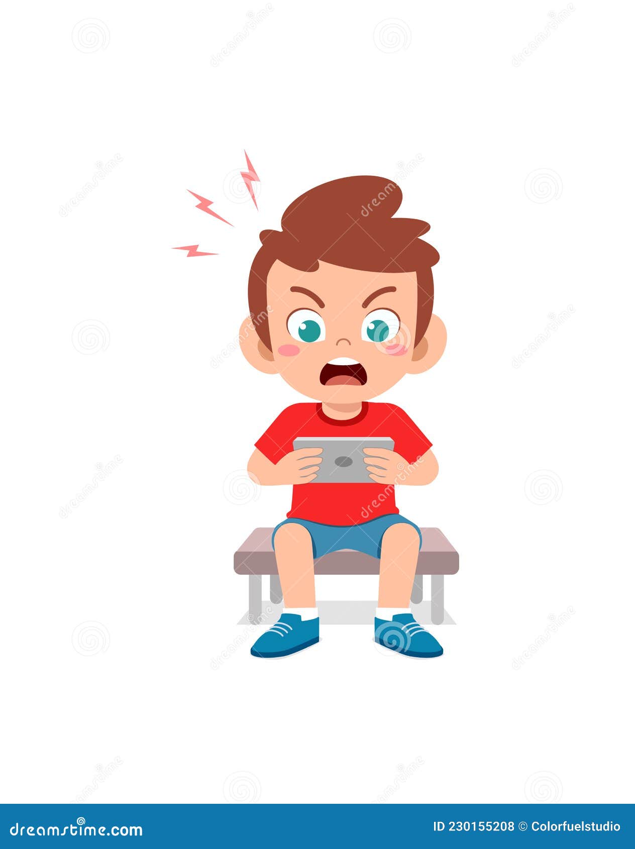 Angry Boy Playing Video Game Stock Illustrations – 49 Angry Boy