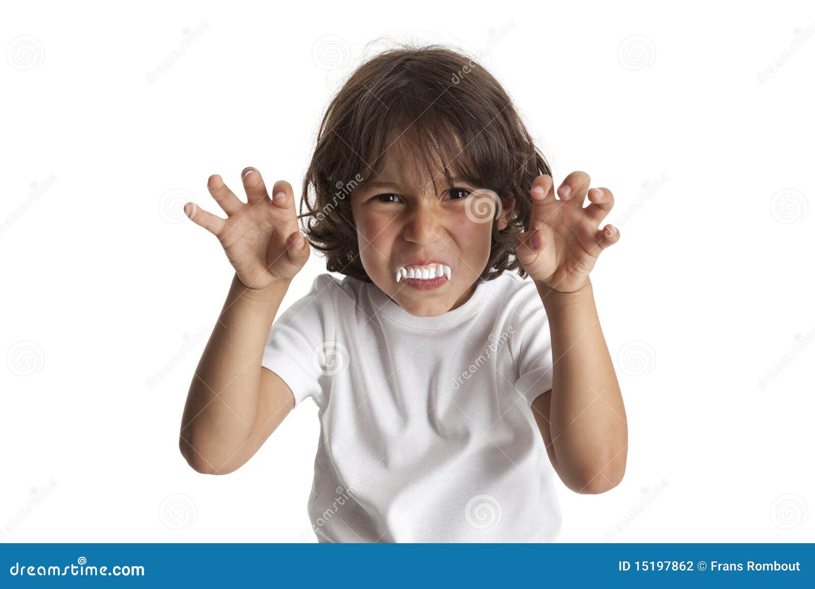 Little Boy with Vampires Teeth Stock Photo Image of studio, teeth