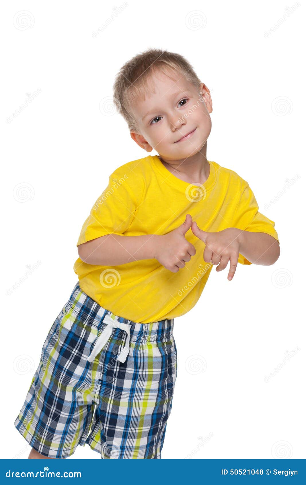 Little Boy in a Yellow Shirt Stock Photo Image of childhood, white