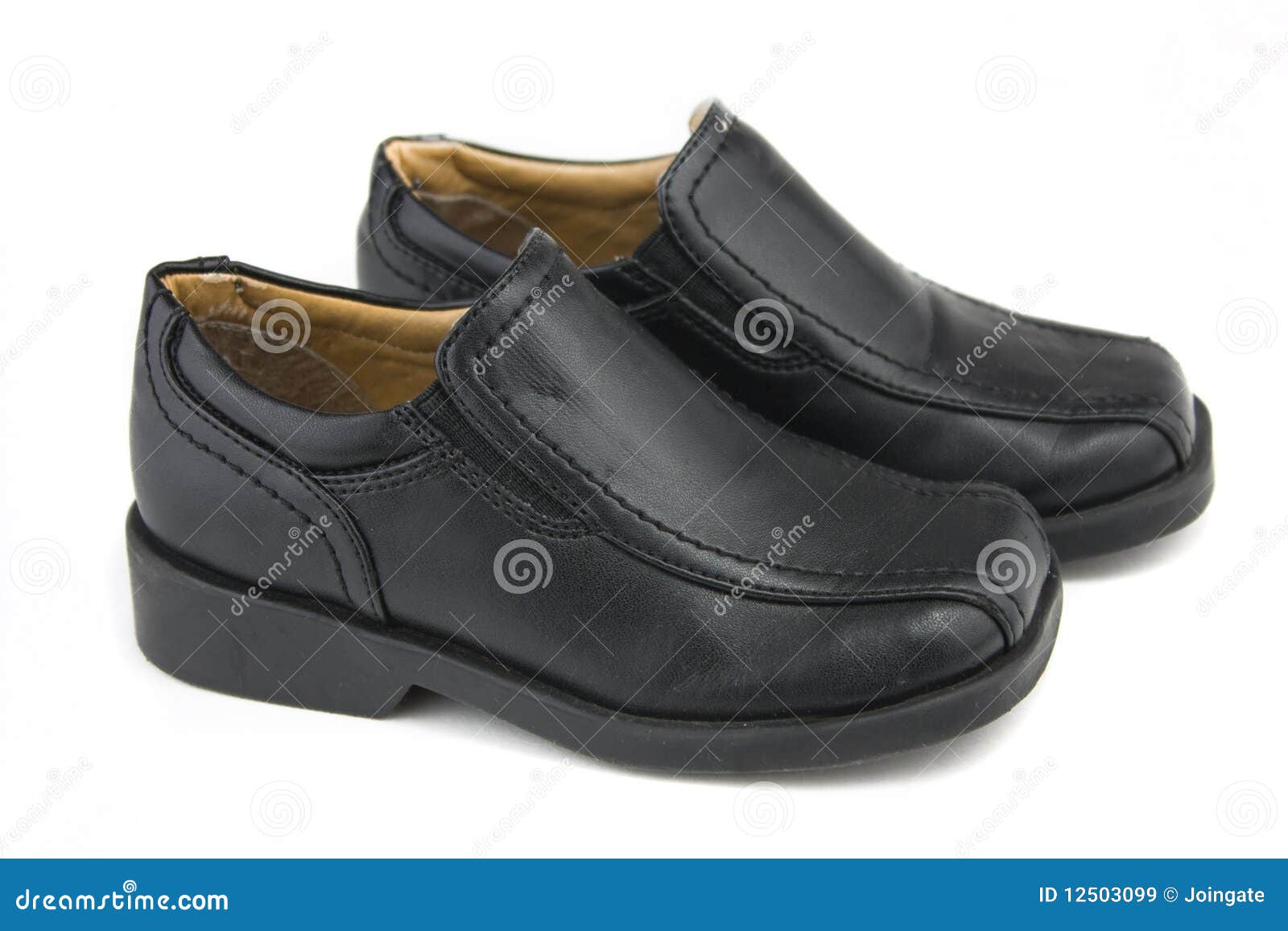 Little boys black choes stock image. Image of white, childs 12503099