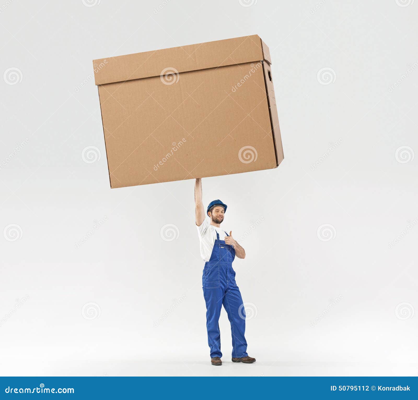 Little Builder Holding a Huge Box Stock Photo Image of factory