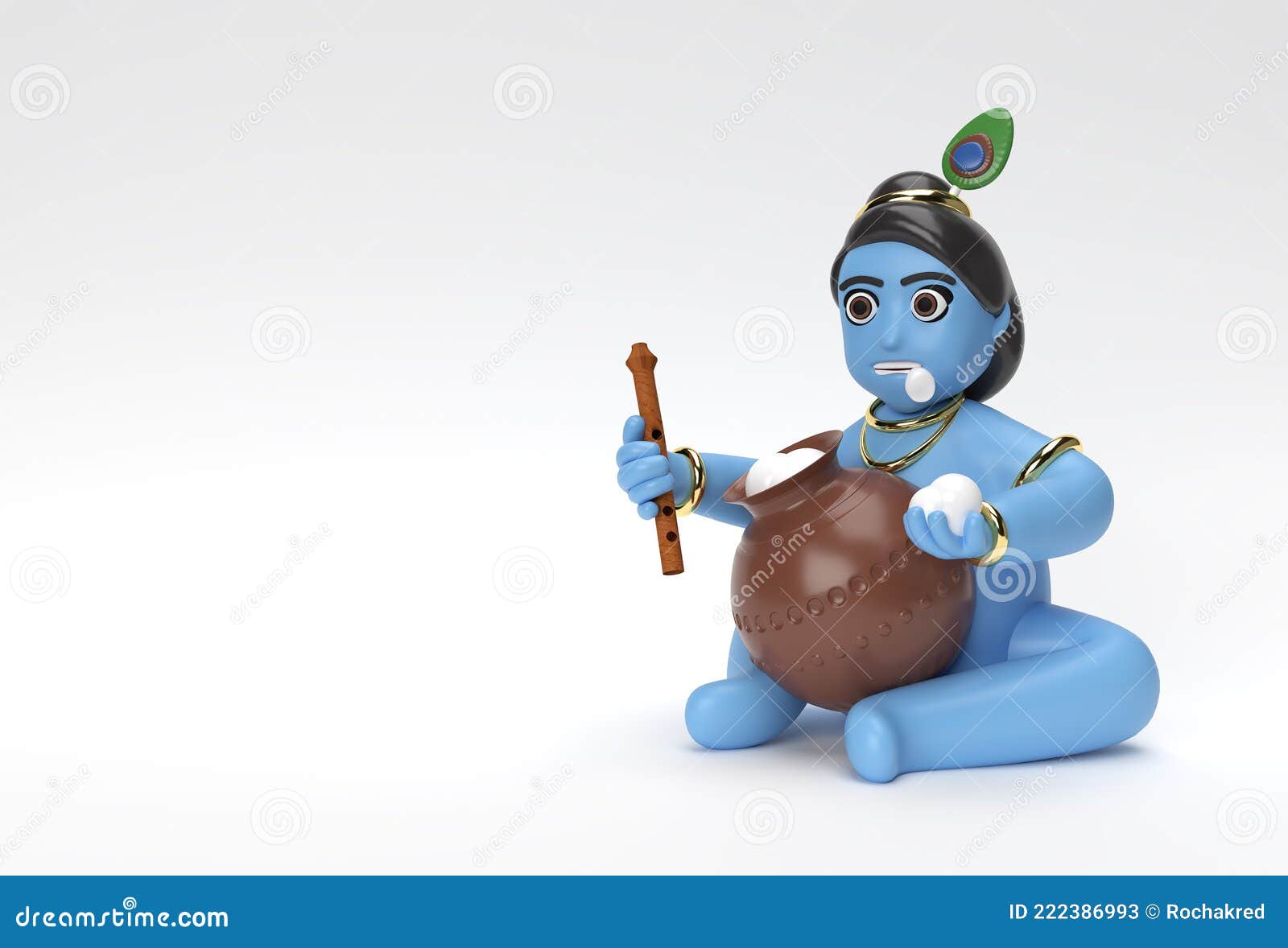 Little Cartoon Krishna with a Pot of Butter. 3D Render Illustration Stock Illustration - Illustration of india, bhagavan: 222386993 Little Cartoon Krishna with a Pot of Butter. 3D Render Illustration Stock Illustration - Illustration of india, bhagavan: 222386993
