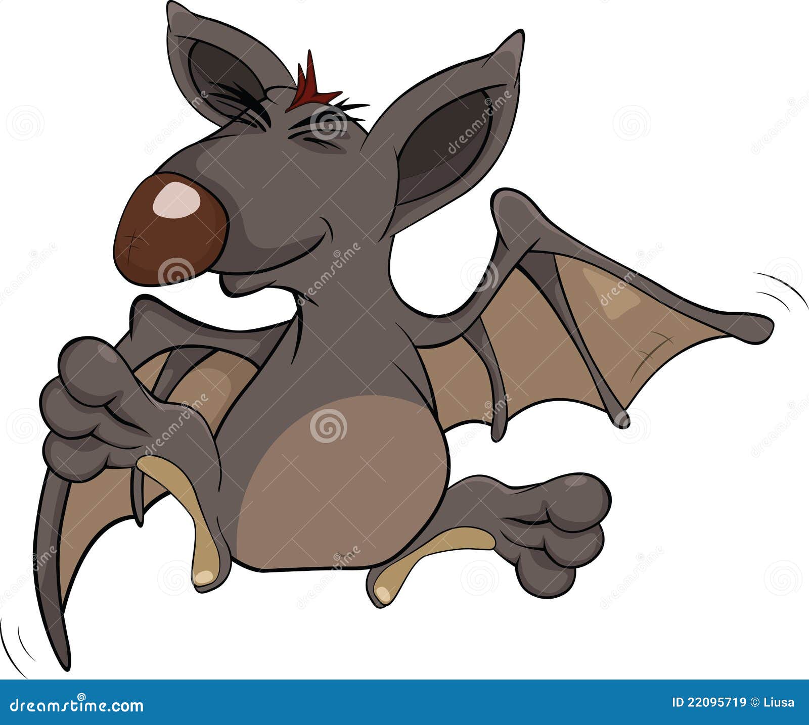 Little Cheerful Bat.Cartoon Royalty Free Stock Images ...