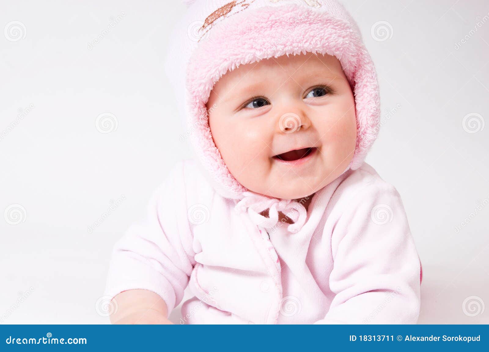Little child baby laughing stock image. Image of human 18313711