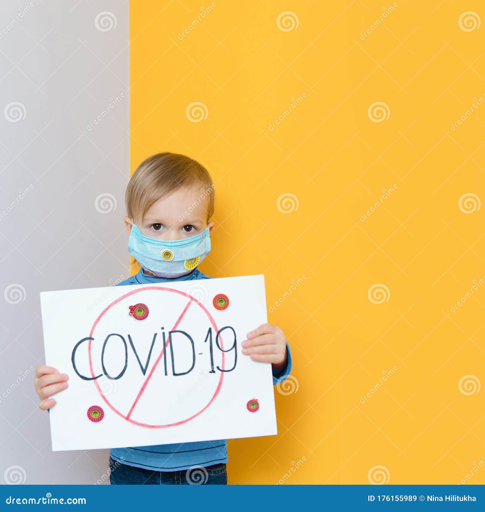 Download Little Child In Protective Medical Mask During Coronavirus Pandemic Stock Image Image Of Mask Protective 176155989 PSD Mockup Templates