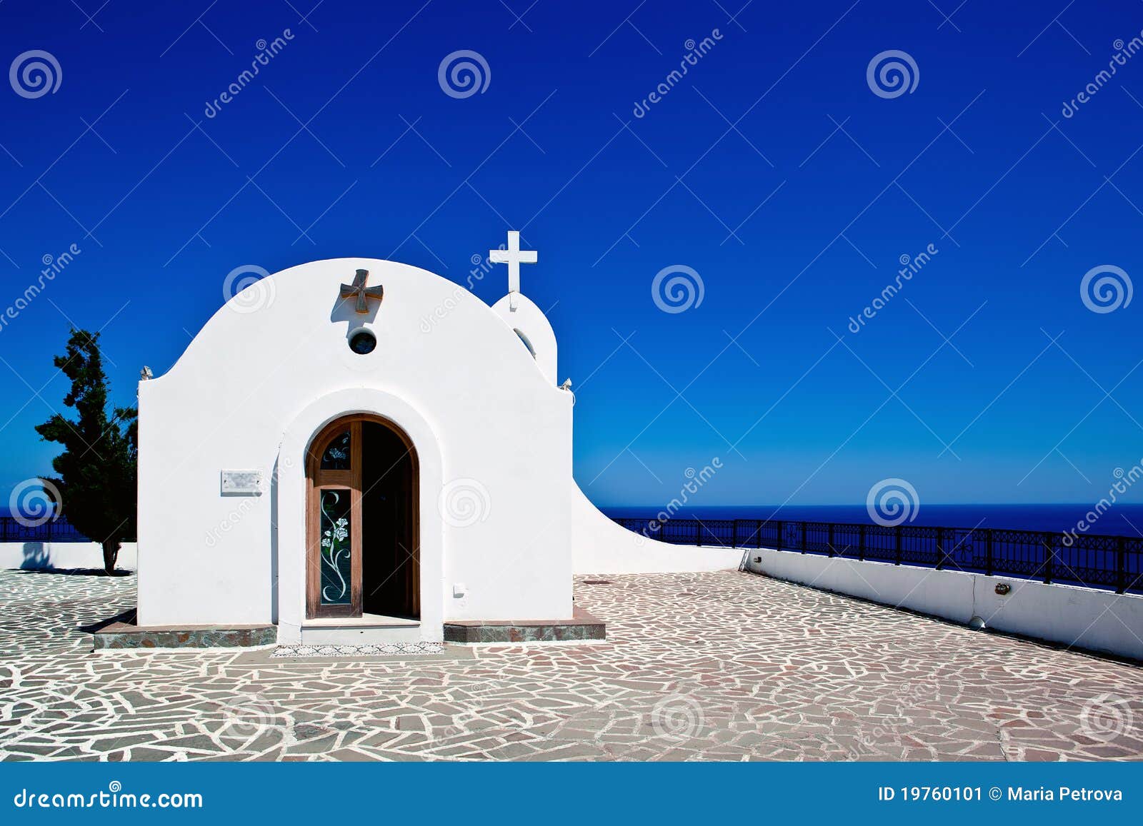 little church in rhodes ,greece