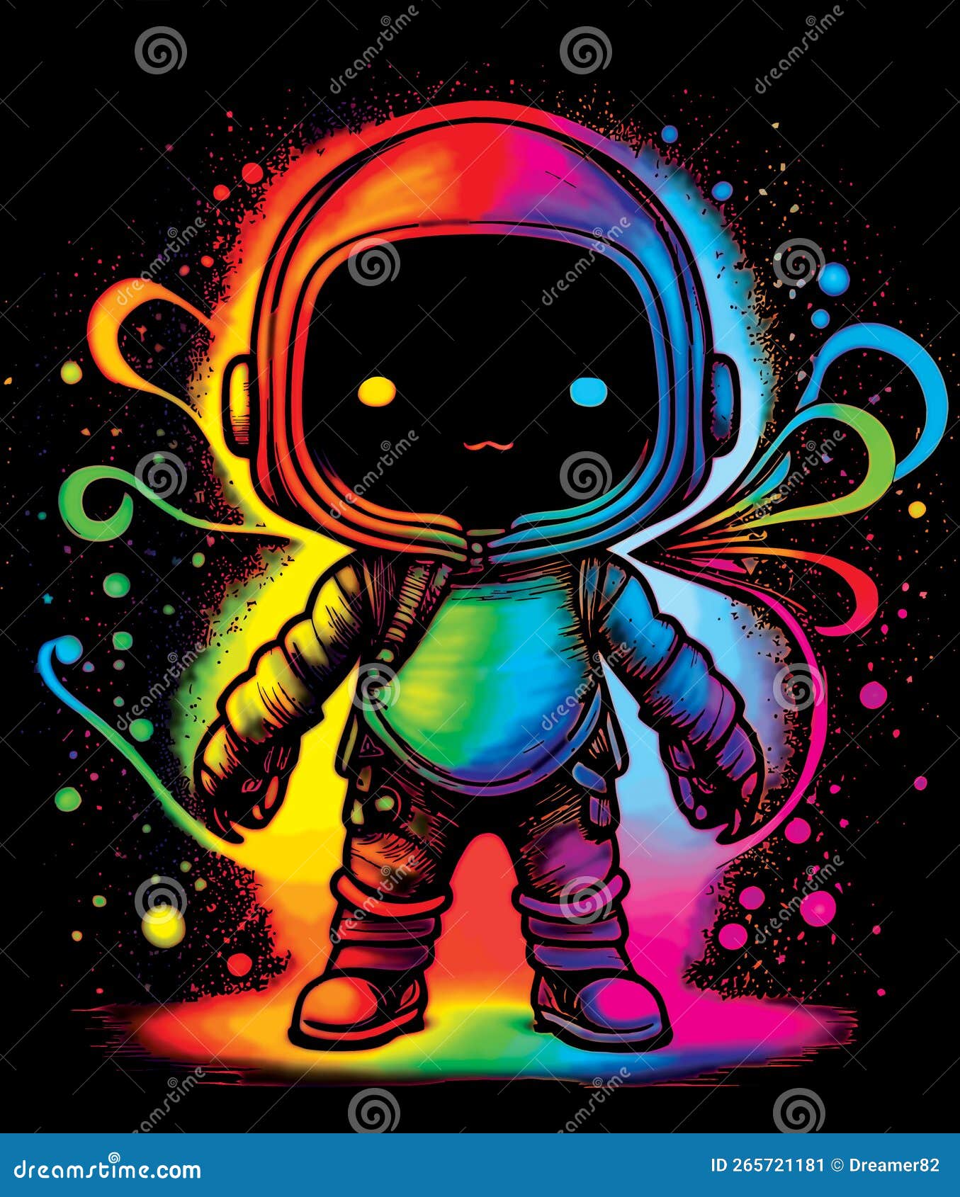 Surreal Art Spaceman Art Astronaut Colorful Art 