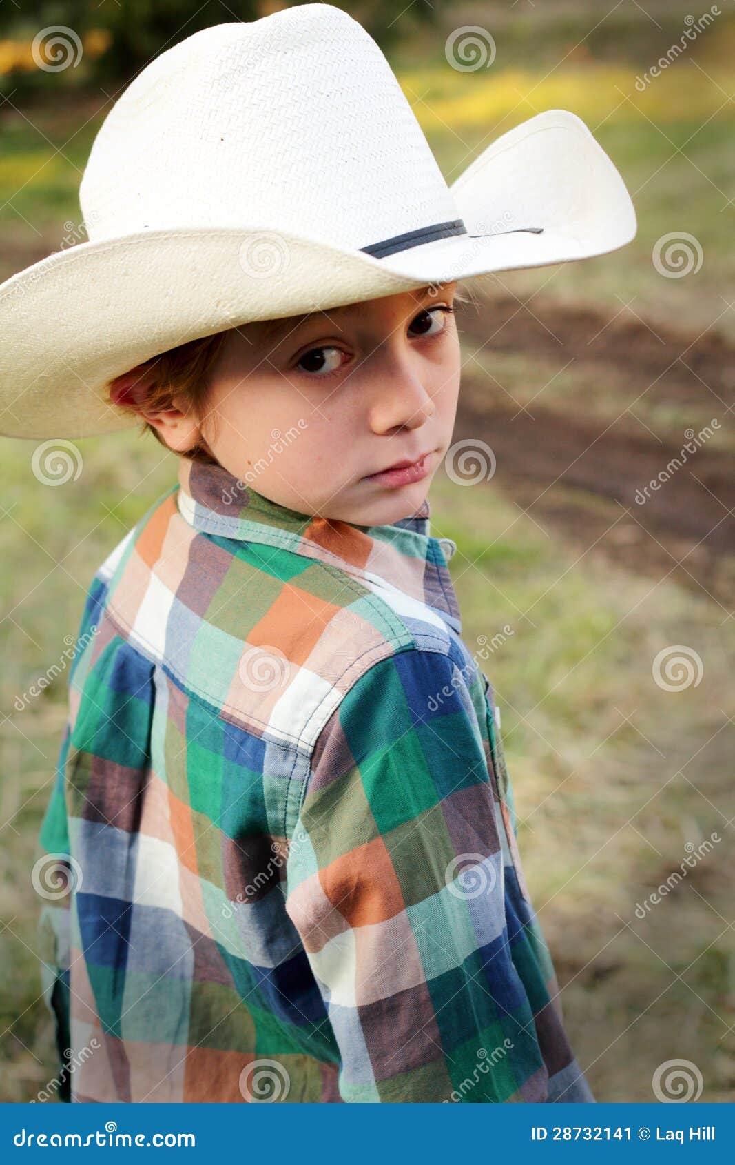 Little Boy Cowboy RoyaltyFree Stock Photography