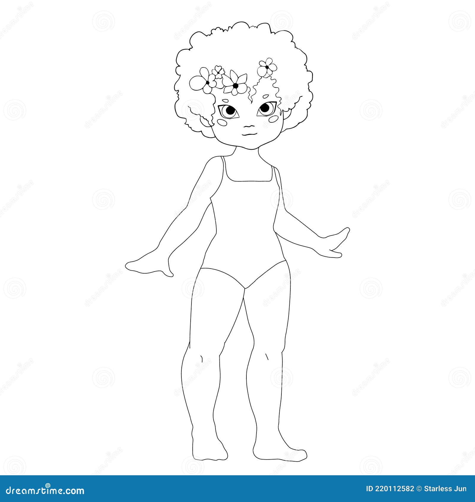 swimsuit coloring page