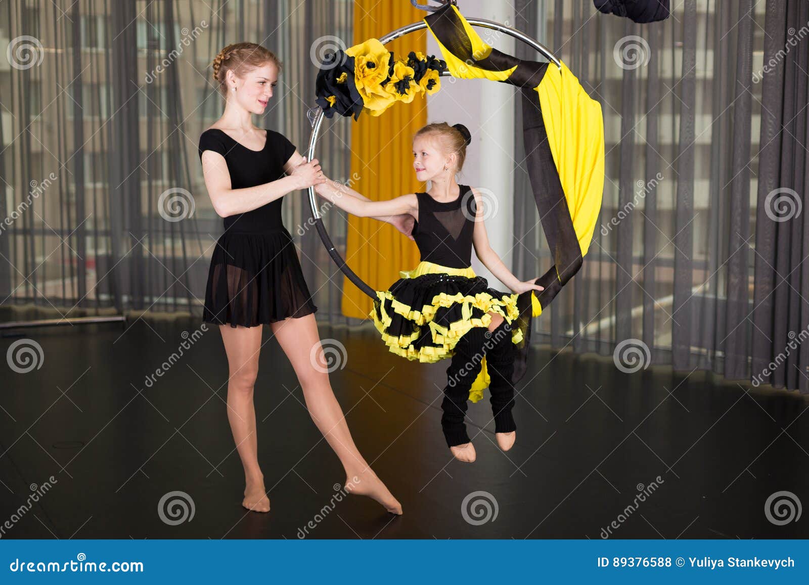 Little Dancer in an Acrobatic Ring Stock Photo Image of life