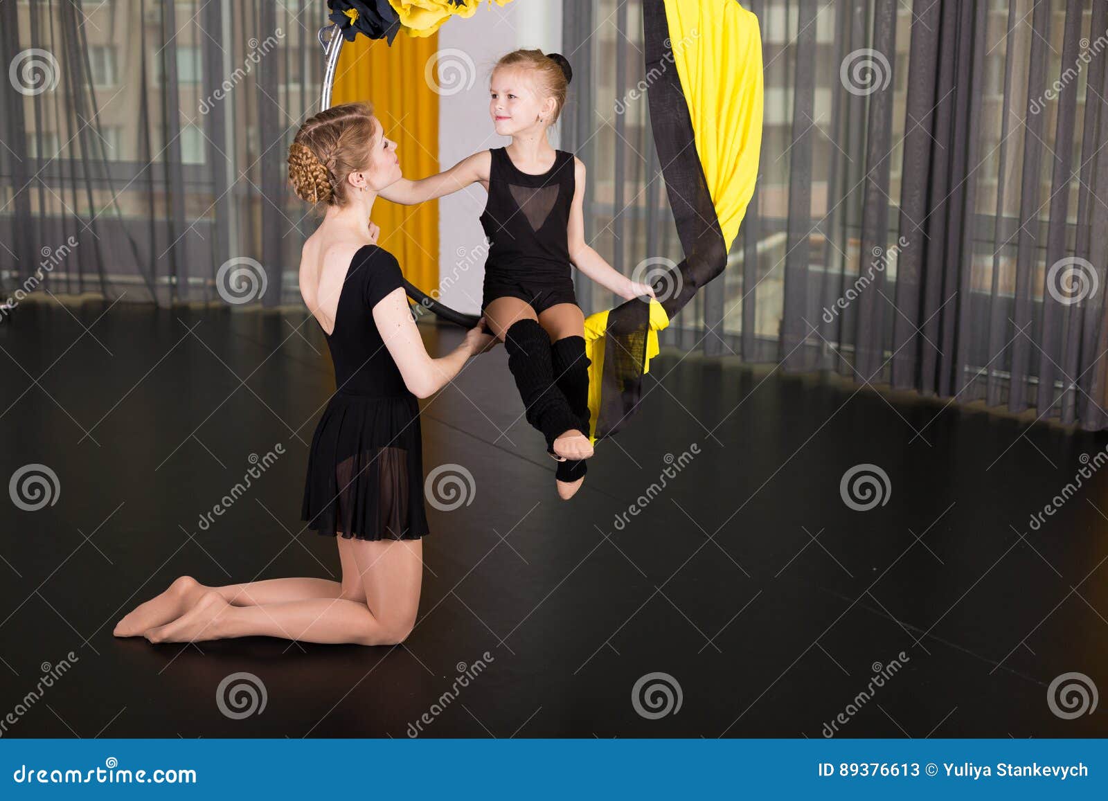 Little Dancer in an Acrobatic Ring Stock Image Image of posture