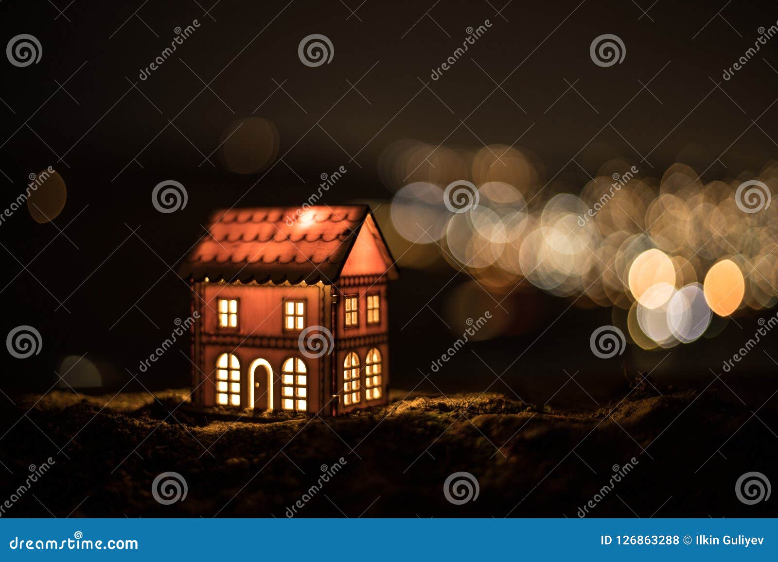 Little Decorative House, Beautiful Festive Still Life, Cute Small House ...