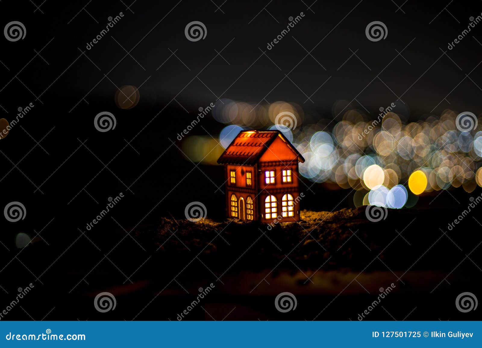 Little Decorative House, Beautiful Festive Still Life, Cute Small House ...