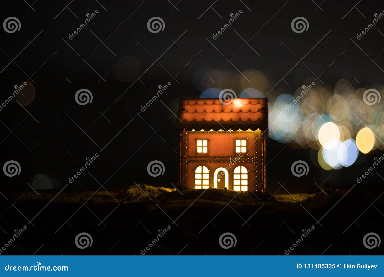 Little Decorative House, Beautiful Festive Still Life, Cute Small House ...