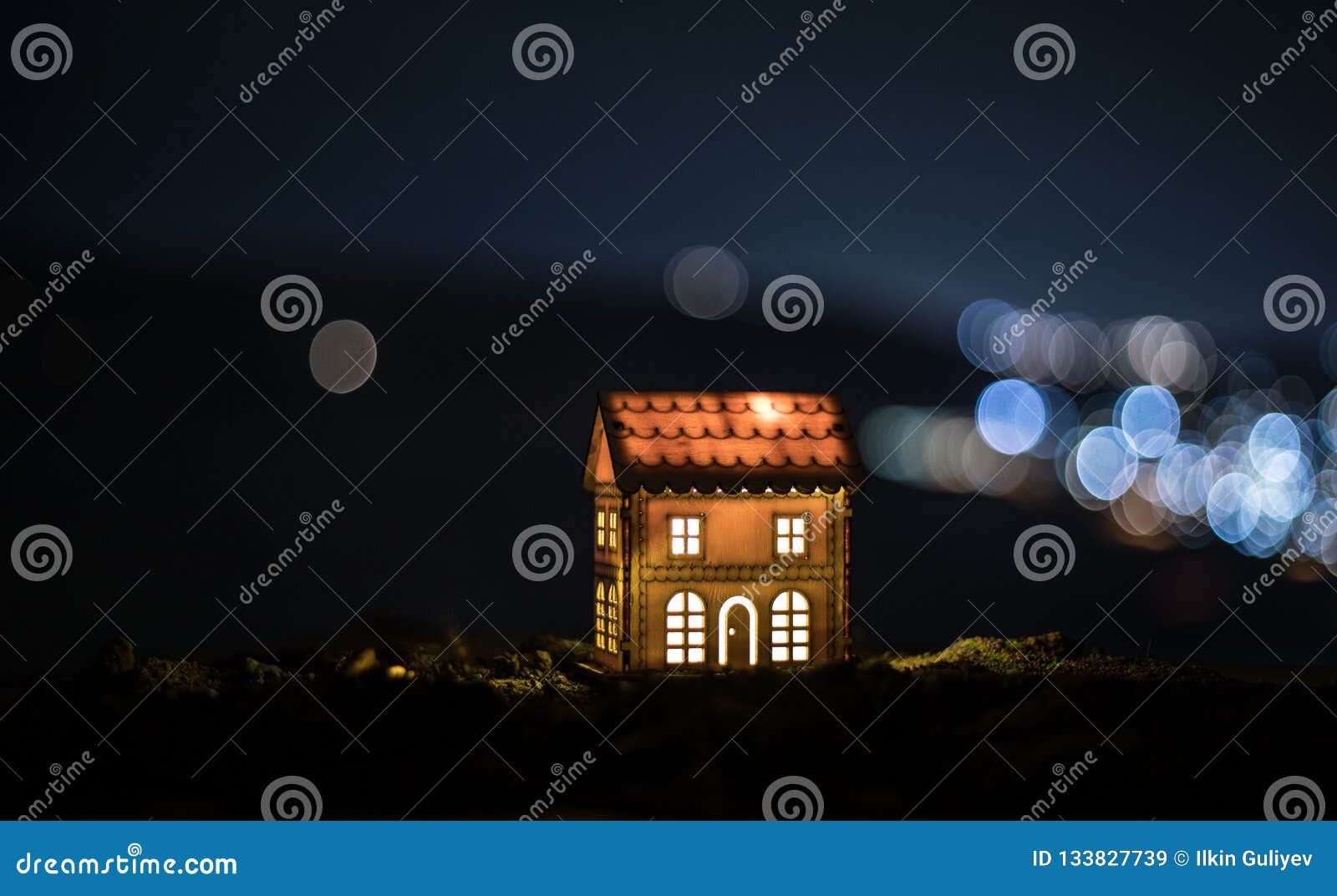 Little Decorative House, Beautiful Festive Still Life, Cute Small House ...