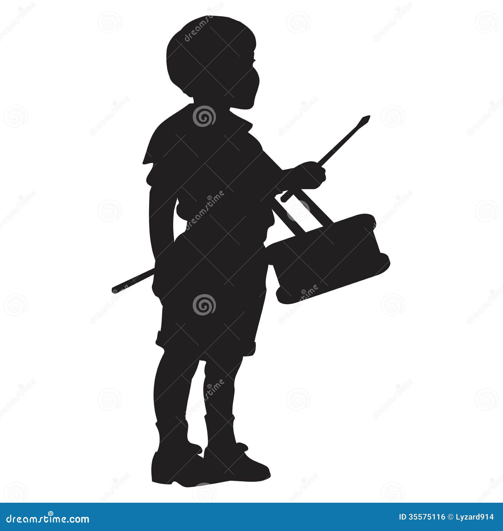 little drummer boy silhouette