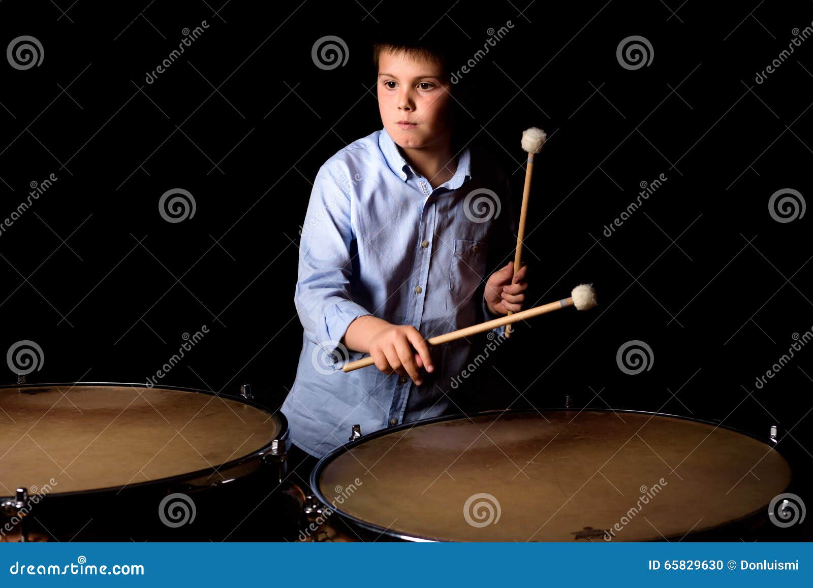 Little Drummer with Drumsticks Stock Photo Image of horizontal, drum
