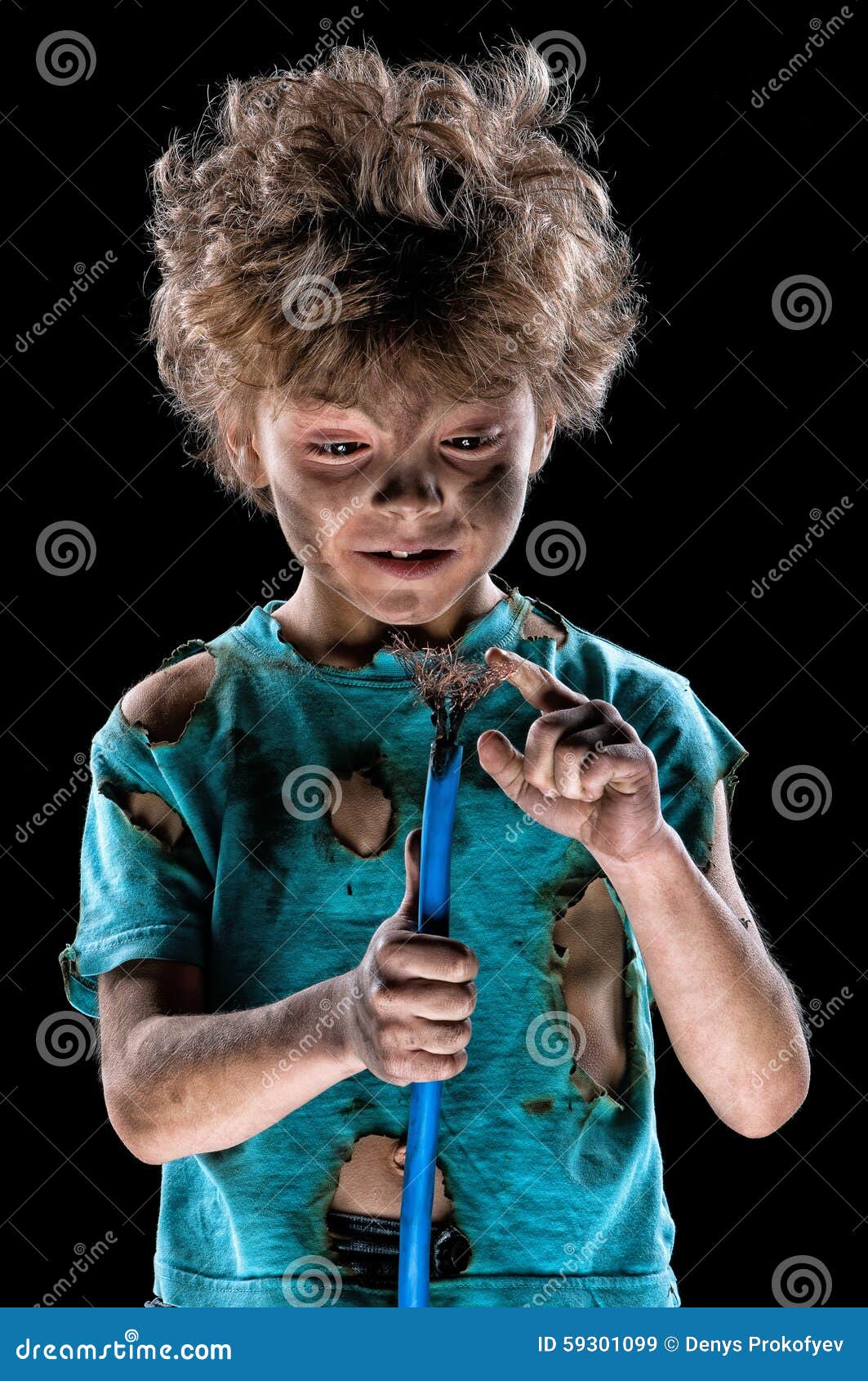 Little electrician stock image. Image of emotion, hand - 59301099