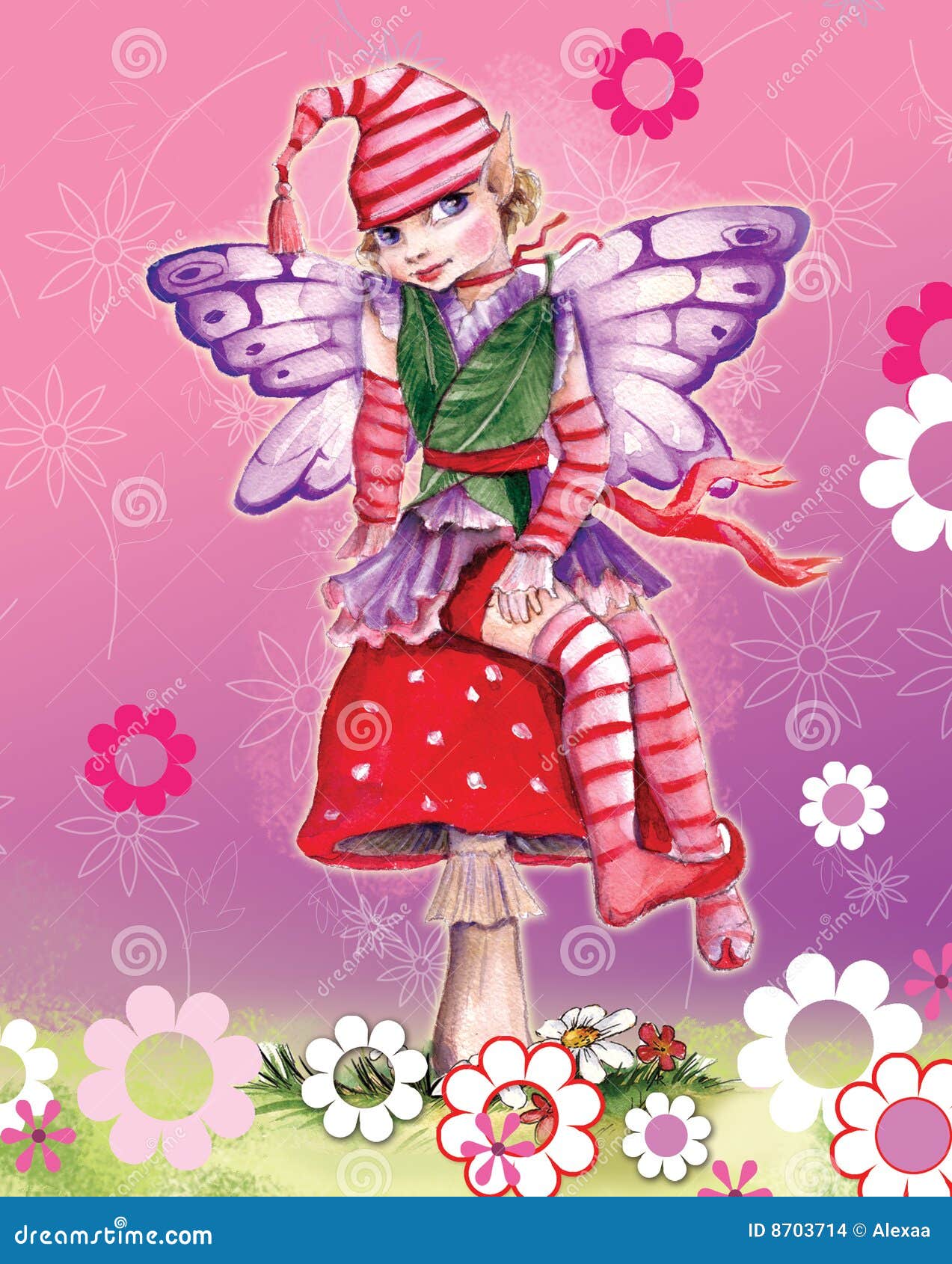 Little Elf Girl Stock Images Image 8703714