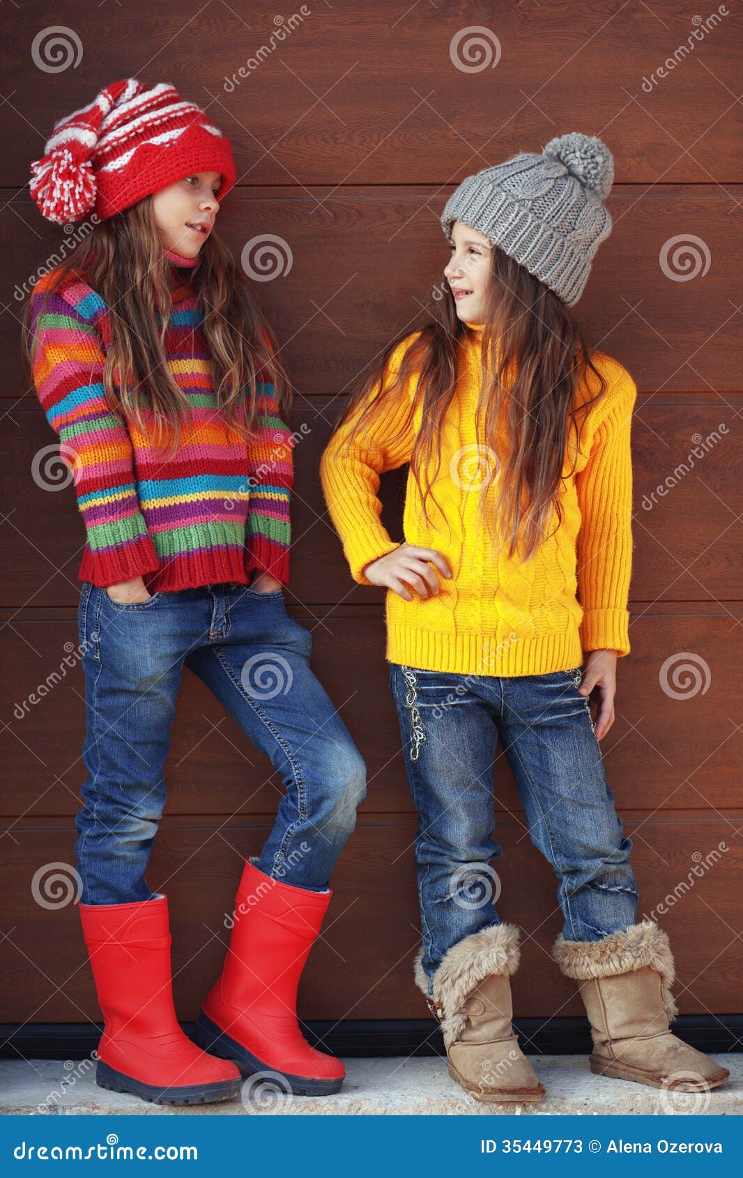 Little fashion girls stock image. Image of people, beautiful - 35449773