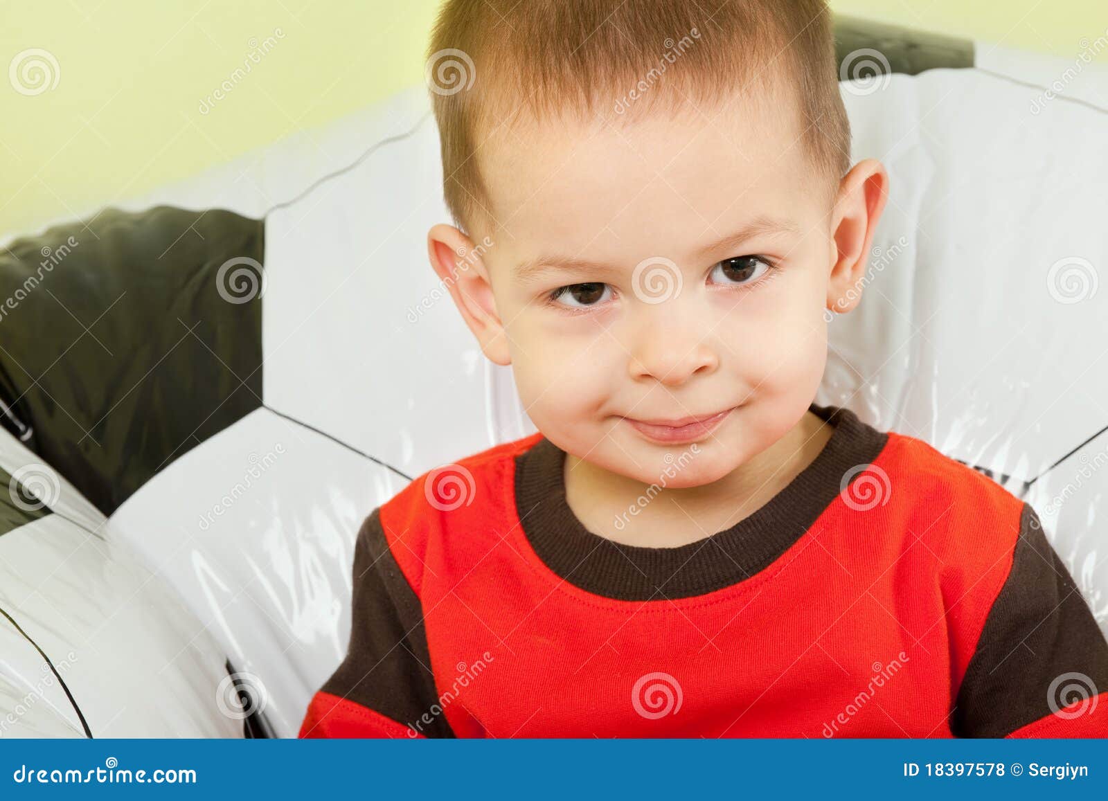 Little football fan stock photo. Image of family, room 18397578