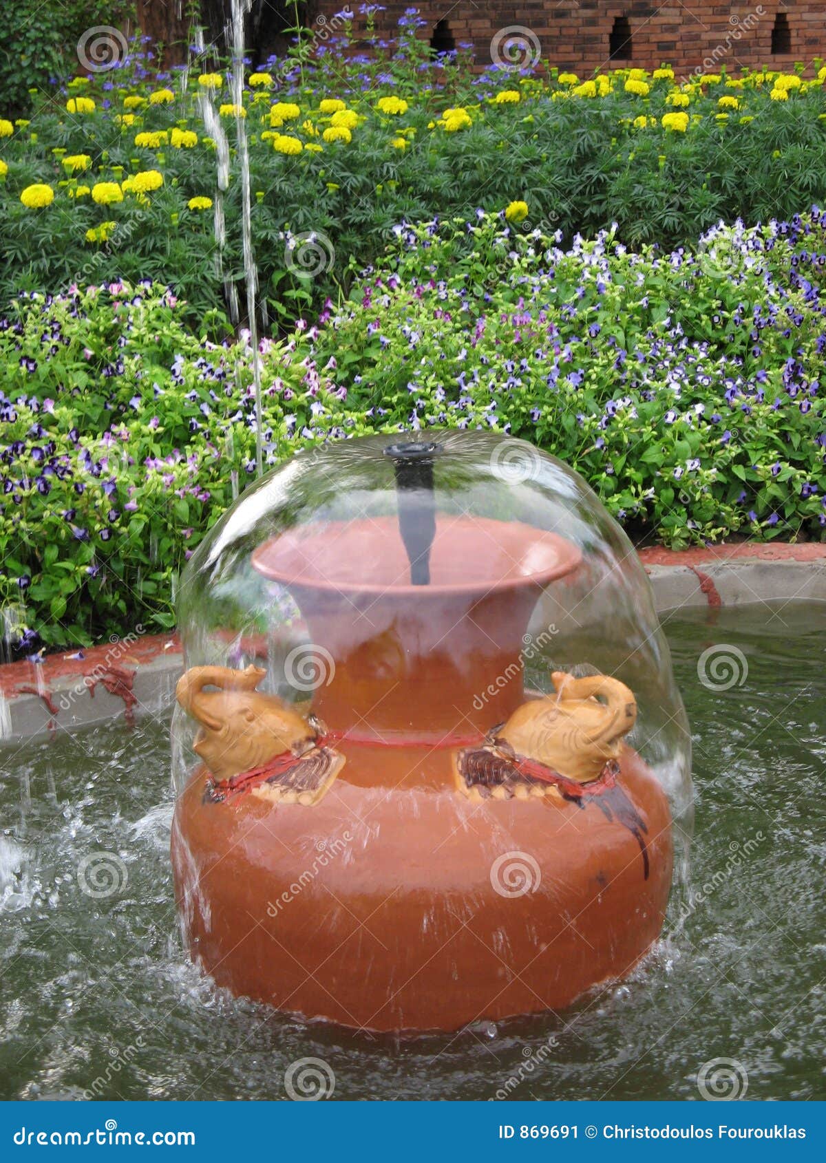 Little fountain stock image. Image of craftsmanship, nature 869691