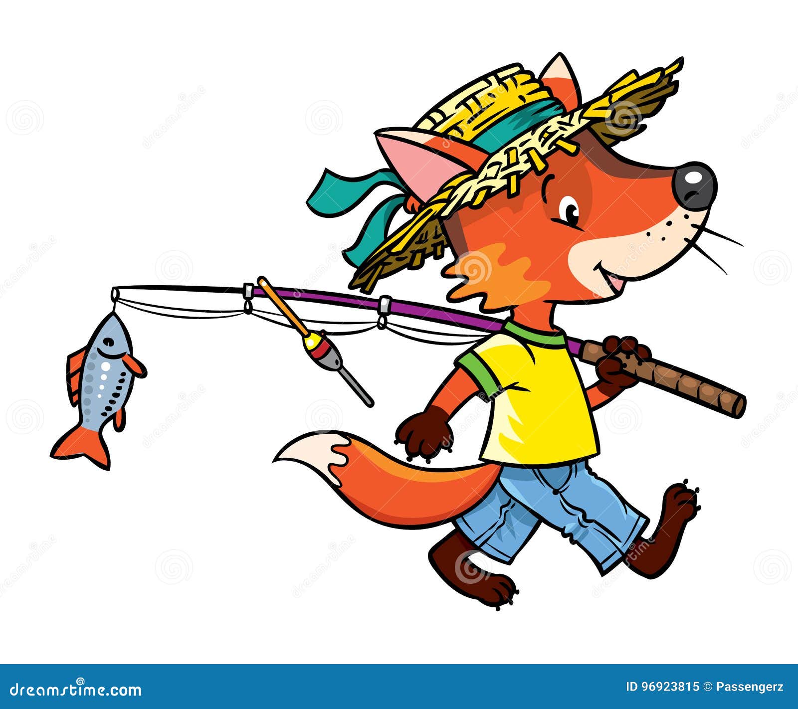 Лис ловит рыбу. Лисенок ловит рыбу. Лисенок в лодке. Лиса ловит рыбу для детей. Лисенок в соломенной шляпе.