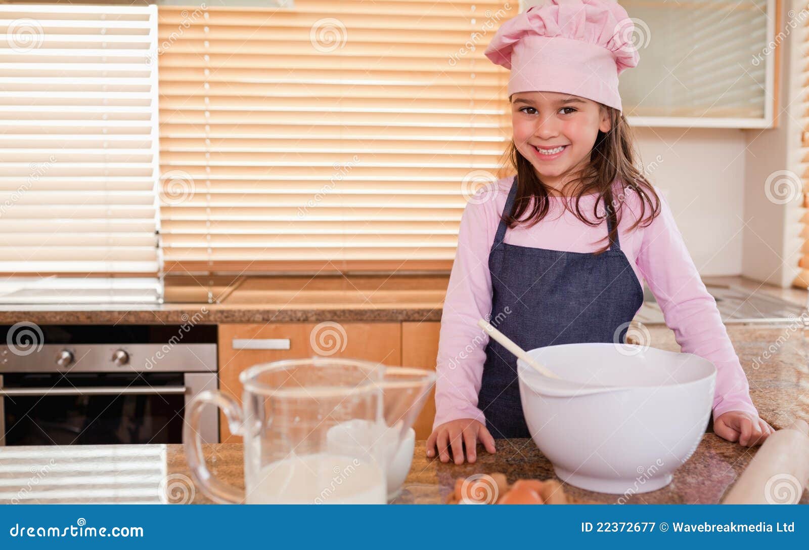 Little Girl Baking Royalty Free Stock Photography Image 22372677