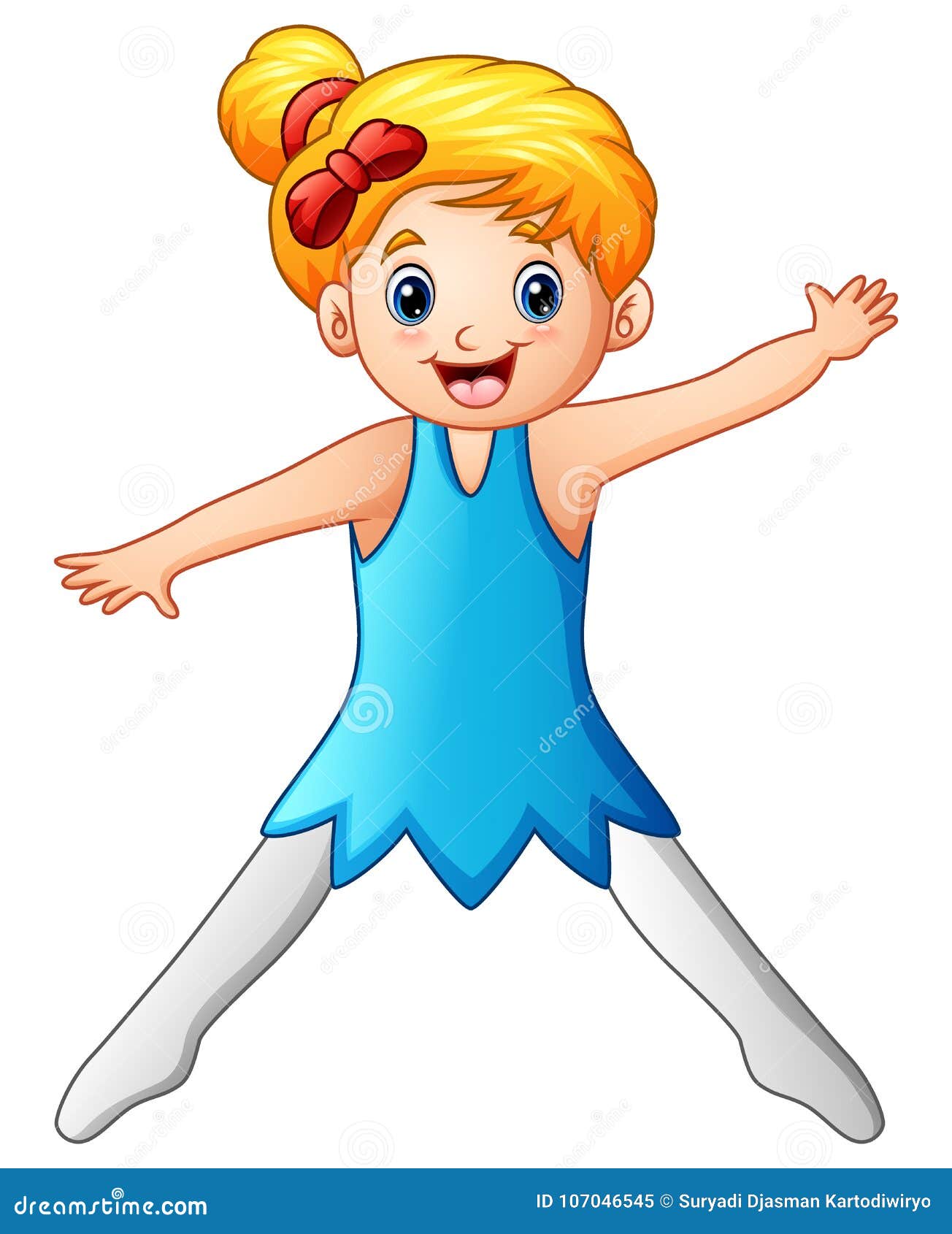 Little girl ballet dancer stock vector. Illustration of performance