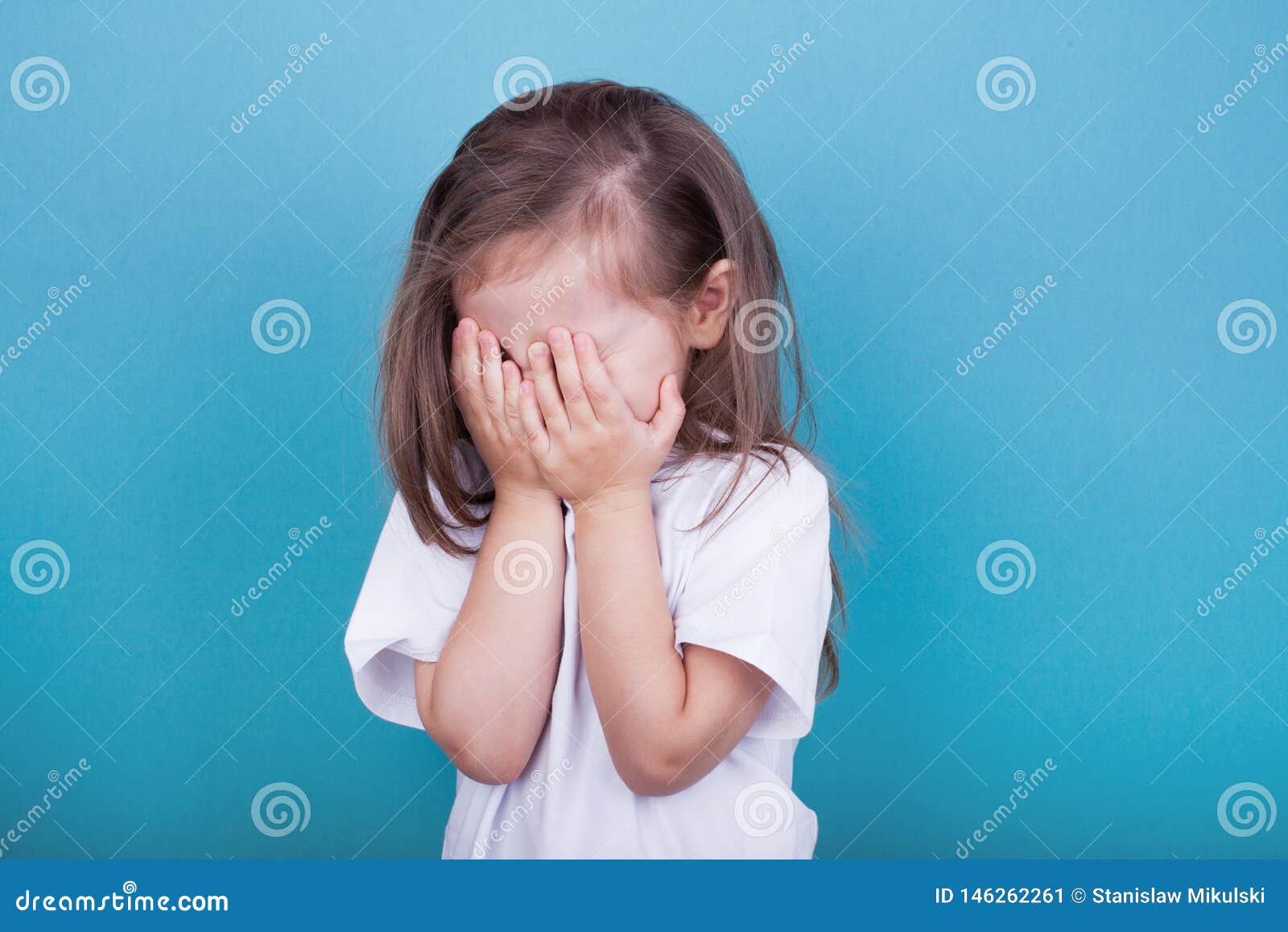 little girl crying Little Girl Crying Covering Her Face with Her Hands Stock Image - Image of  eyes, casual: 146262261