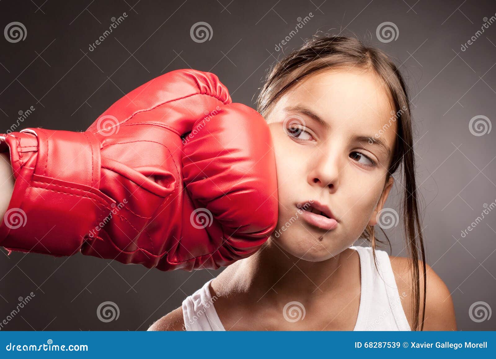 Little girl boxer stock image. Image of beautiful, adorable 68287539